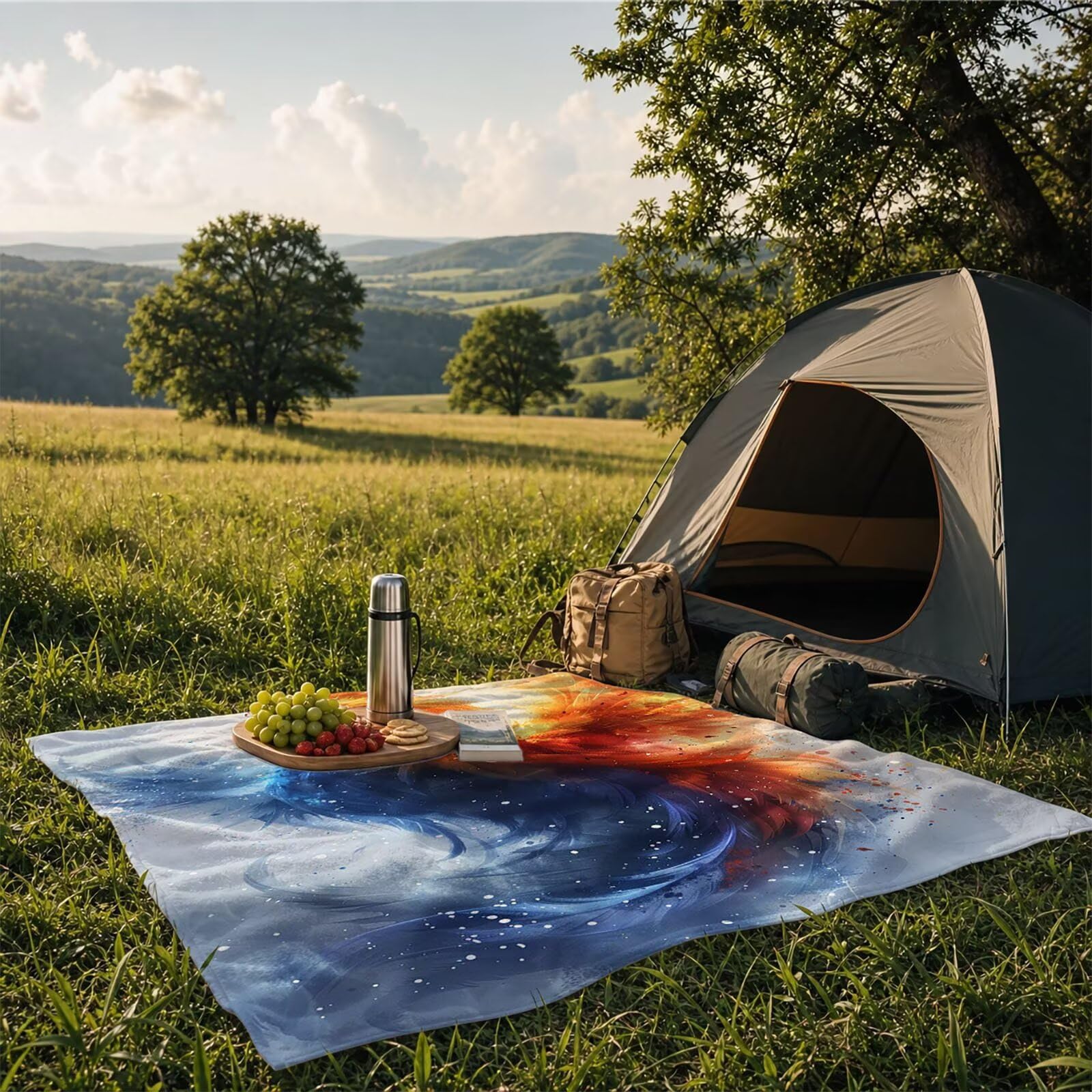 Ręcznik plażowy Feniks 160 x 220, ręcznik plażowy z motywem zwierzęcym oversized lekki komfort, ręcznik plażowy 220 x 160 cm, jako duży ręcznik kąpielowy do sauny na siłownię dla mężczyzn kobiet