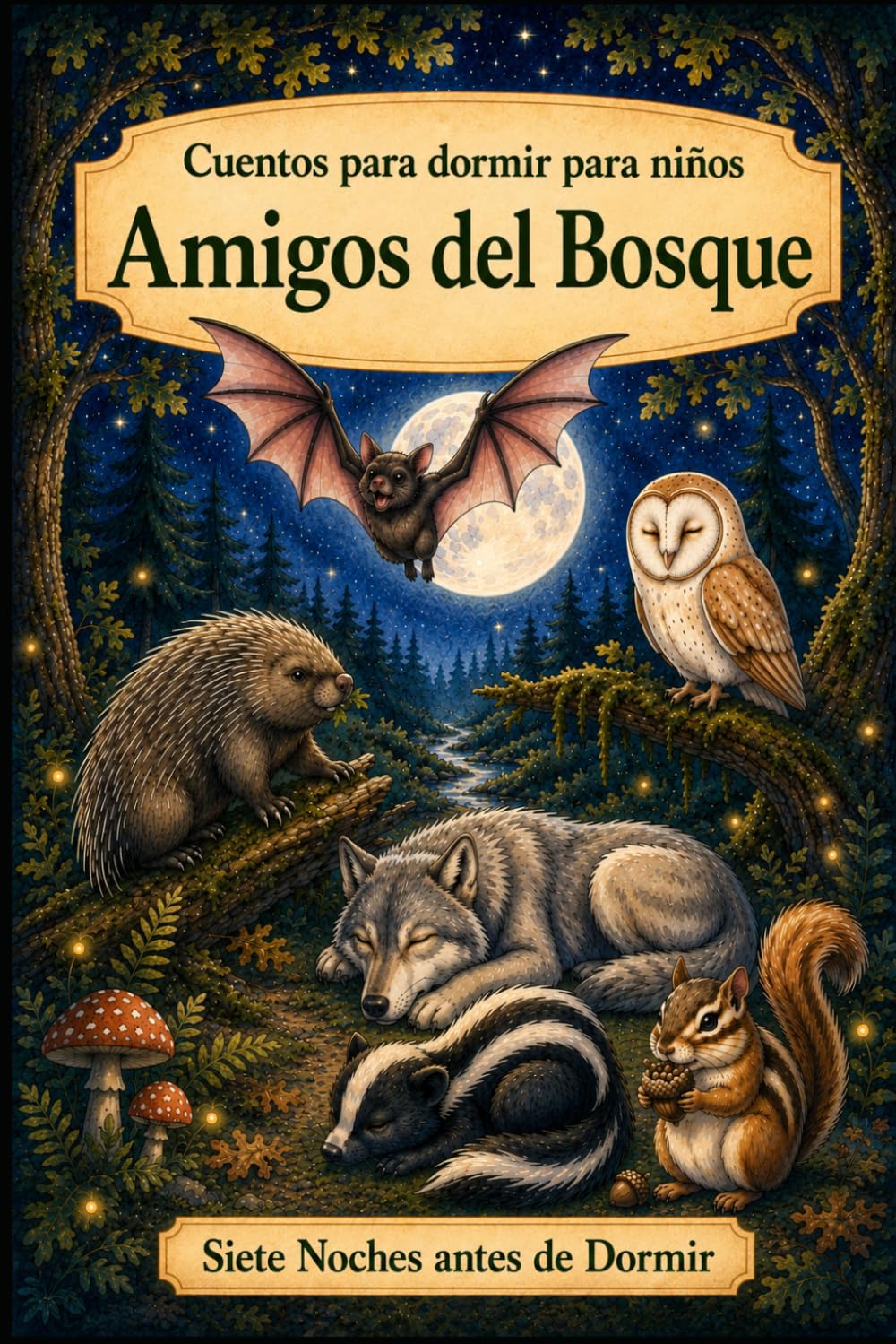 Cuentos para dormir para niños: Animales - Amigos del Bosque (Siete Noches Antes de Dormir)