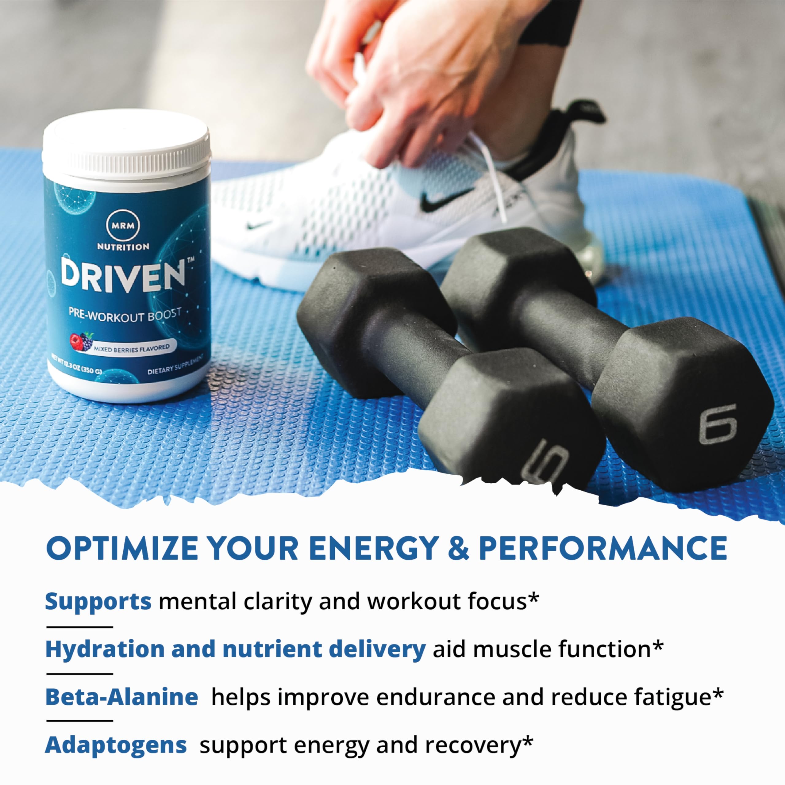 MRM Nutrition Driven Pre Workout Powder - Mixed Berry Flavor - 29 Servings — Amazon image 6