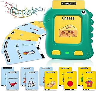 Kids Toddler Talking Flash Cards with 224 Sight Words,Toddler Toys for 2 3 4 5 Year Old Boys and Girls,Talking Flash Cards,Speech Therapy Toys,Preschool Learning Educational Toys (Green)
