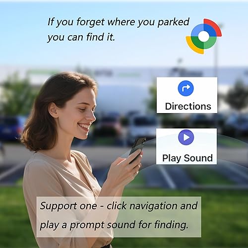 Miniatura 5 de Android Find My Device Localizador de coche GPS sin suscripción, súper magnético. Batería de 365 días de duración ultra larga. Resistente al agua,