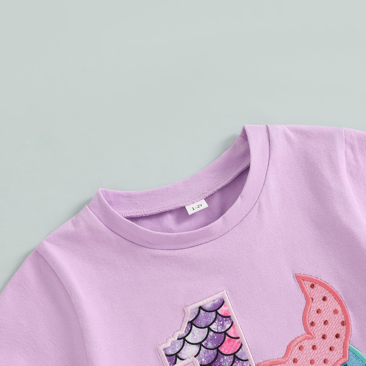 Lamuusaa Toddler Baby Girl Birthday Outfit 1st Romper 2nd/3rd/4th/5th/6th Sweatshirt Mermaid Tutu Skirts Cake Smash Outfit - Image 2