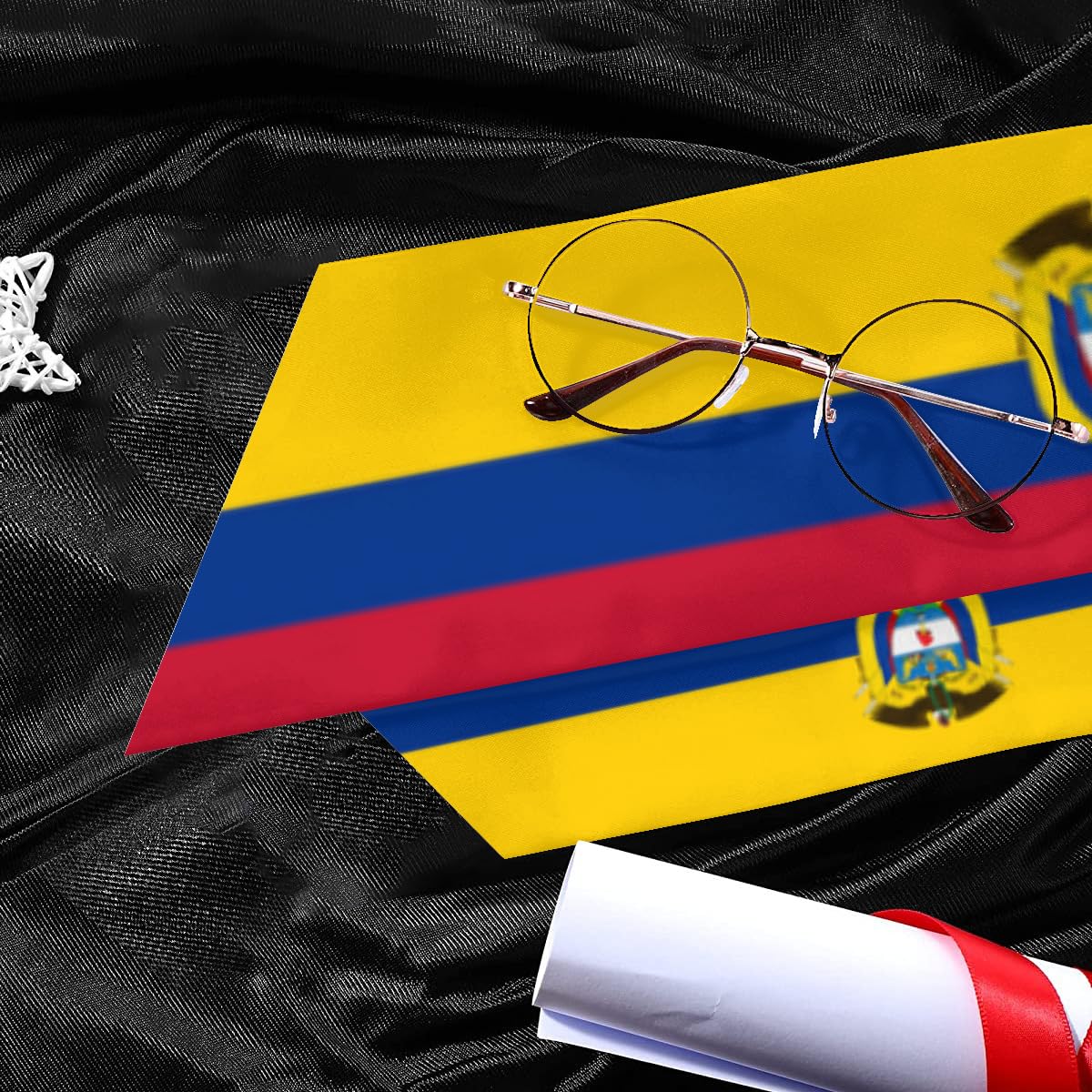 Colombian Flags Graduation stole sash flag graduation sash for International Student flag scarf