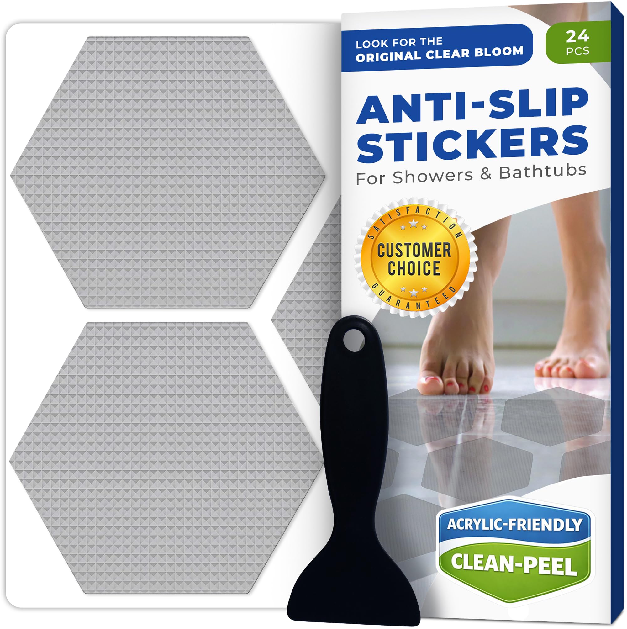 Non-Slip Shower Stickers - Prevent Falls! -10