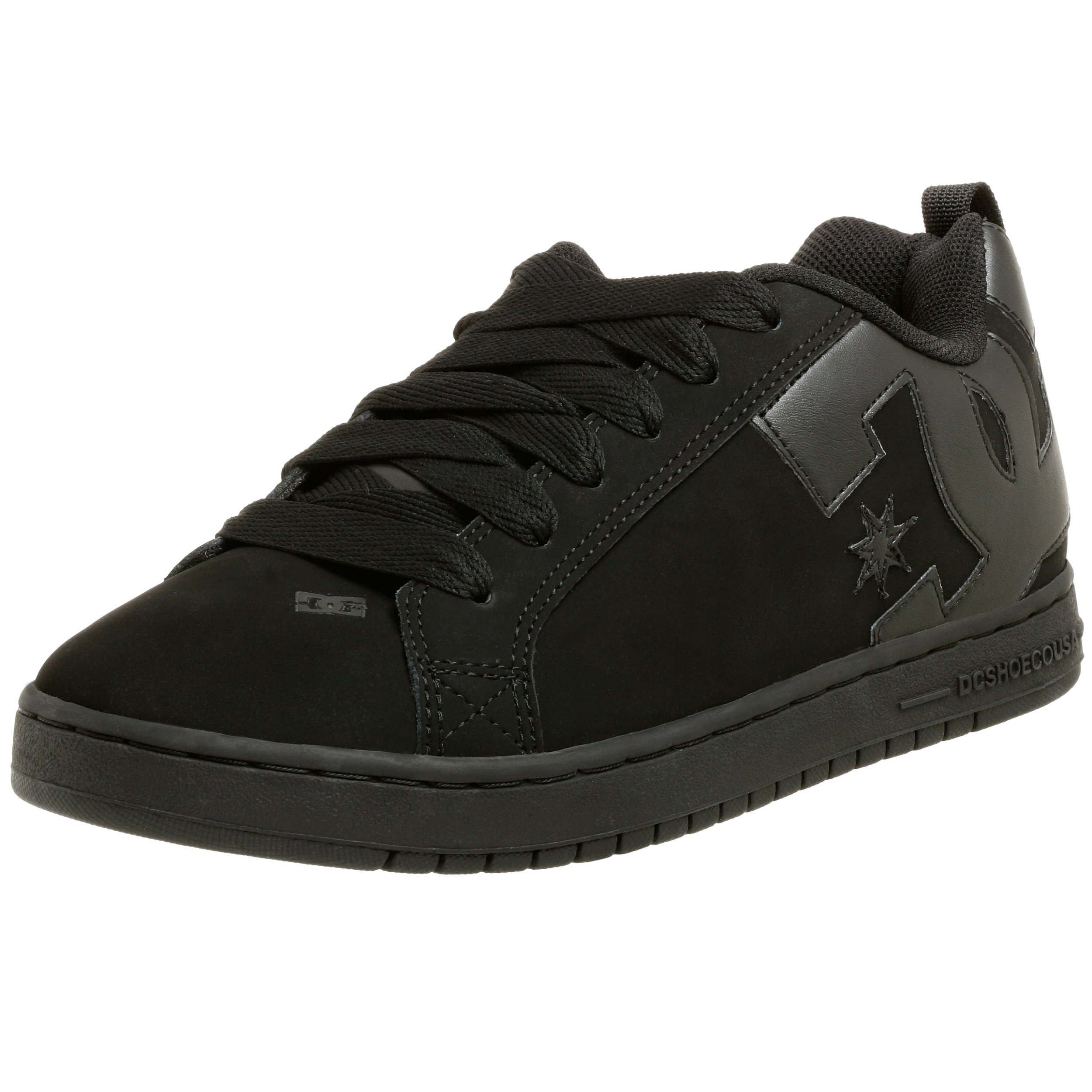 DC mens Court Graffik Sneaker, Black/Black/Battleship, 8.5 M US