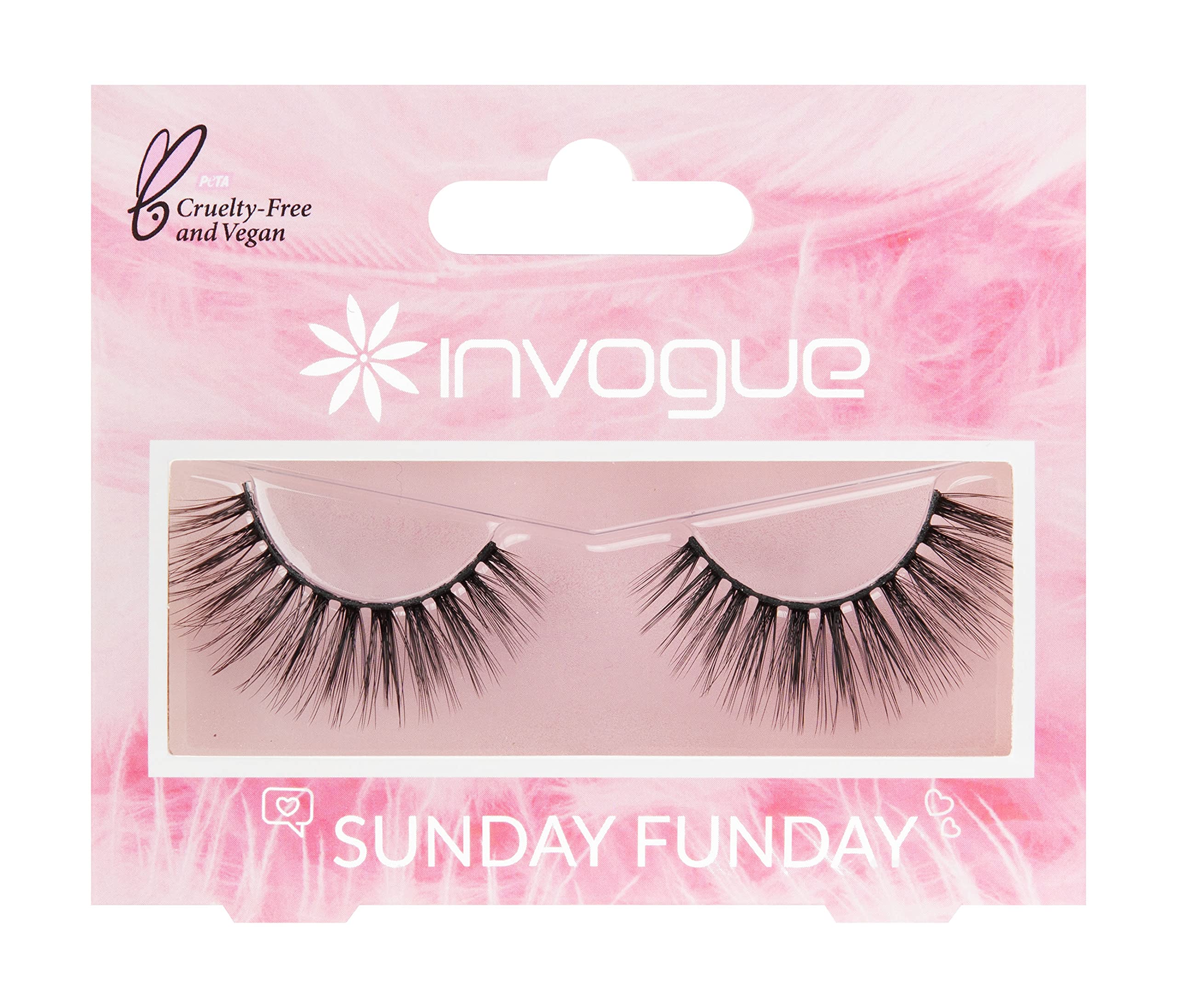 Invogue Herren Exquisite Volumen Wimpern "Sonntagsvergnuegen", 1 Paar