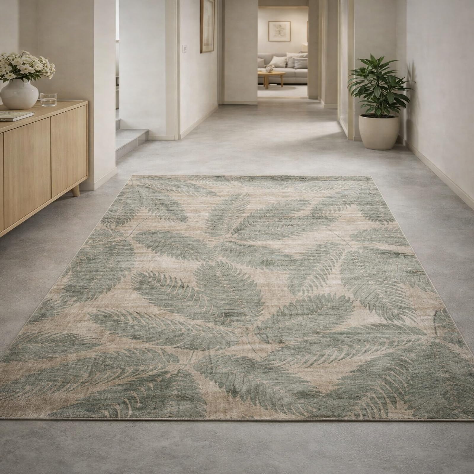 Tapis de salon 200x280 cm style vintage floral pour creer un coin cocooning cosy