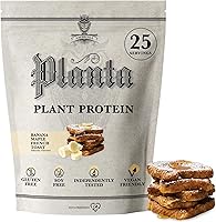 Vista 1 de Ambrosia Planta - Polvo de proteína a base de plantas 20g Polvo de proteína vegana sin lácteos con aminoácidos BCAA Apto para dieta cetogénica