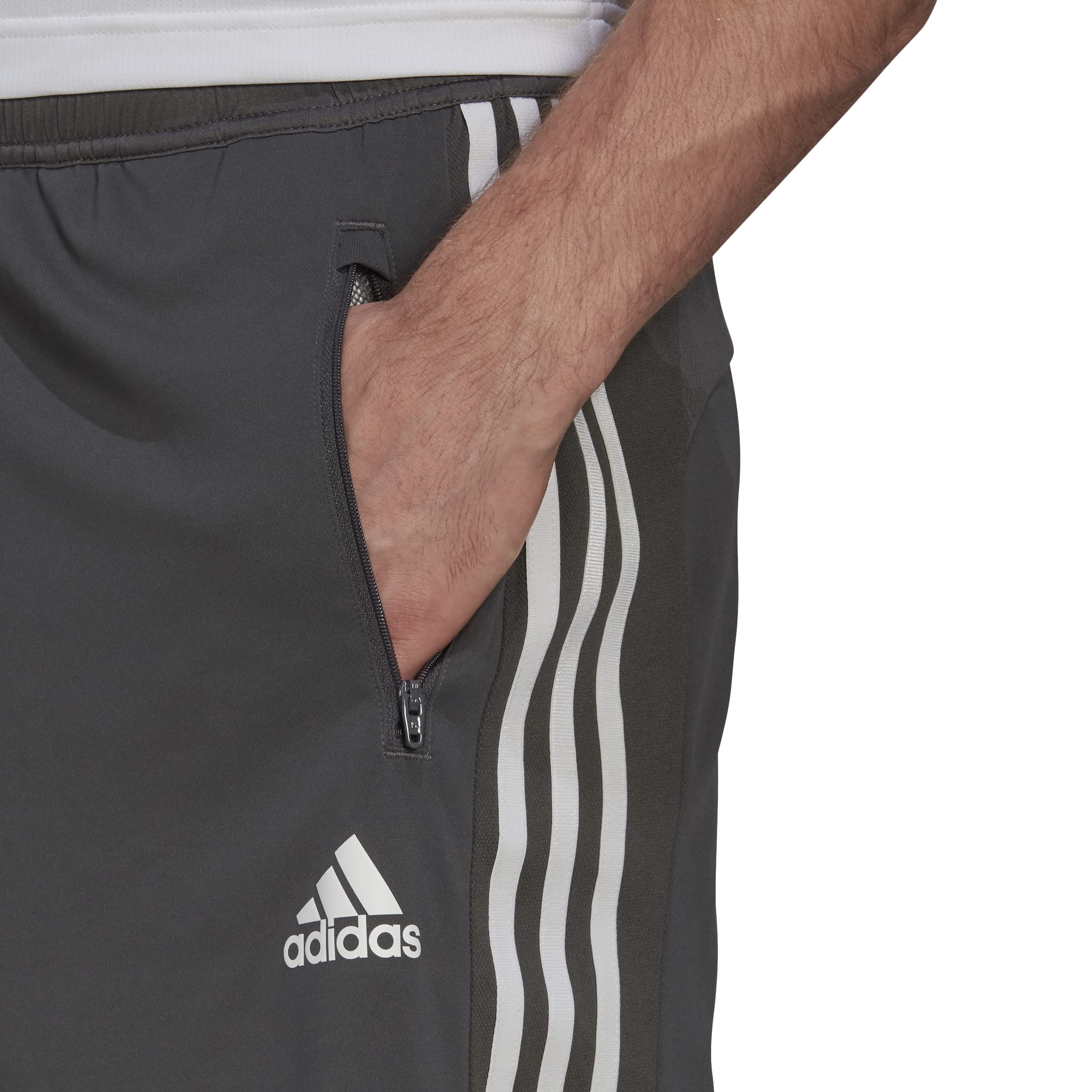 adidas Męskie szorty zaprojektowane 2 Move Sport 3-Stripes, Szary/biały, L