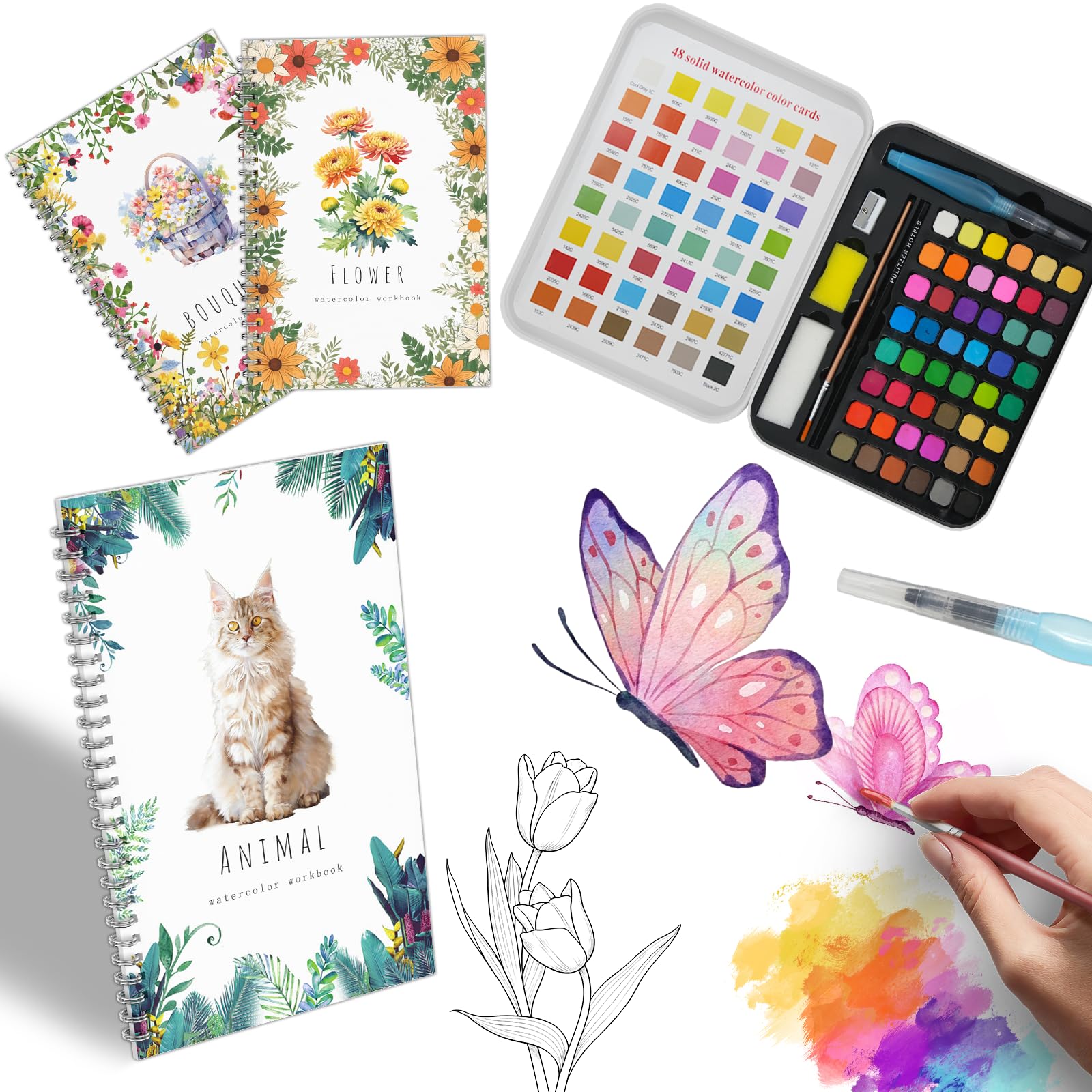 Watercolor Painting Kit for Adults - 3 Pack -1