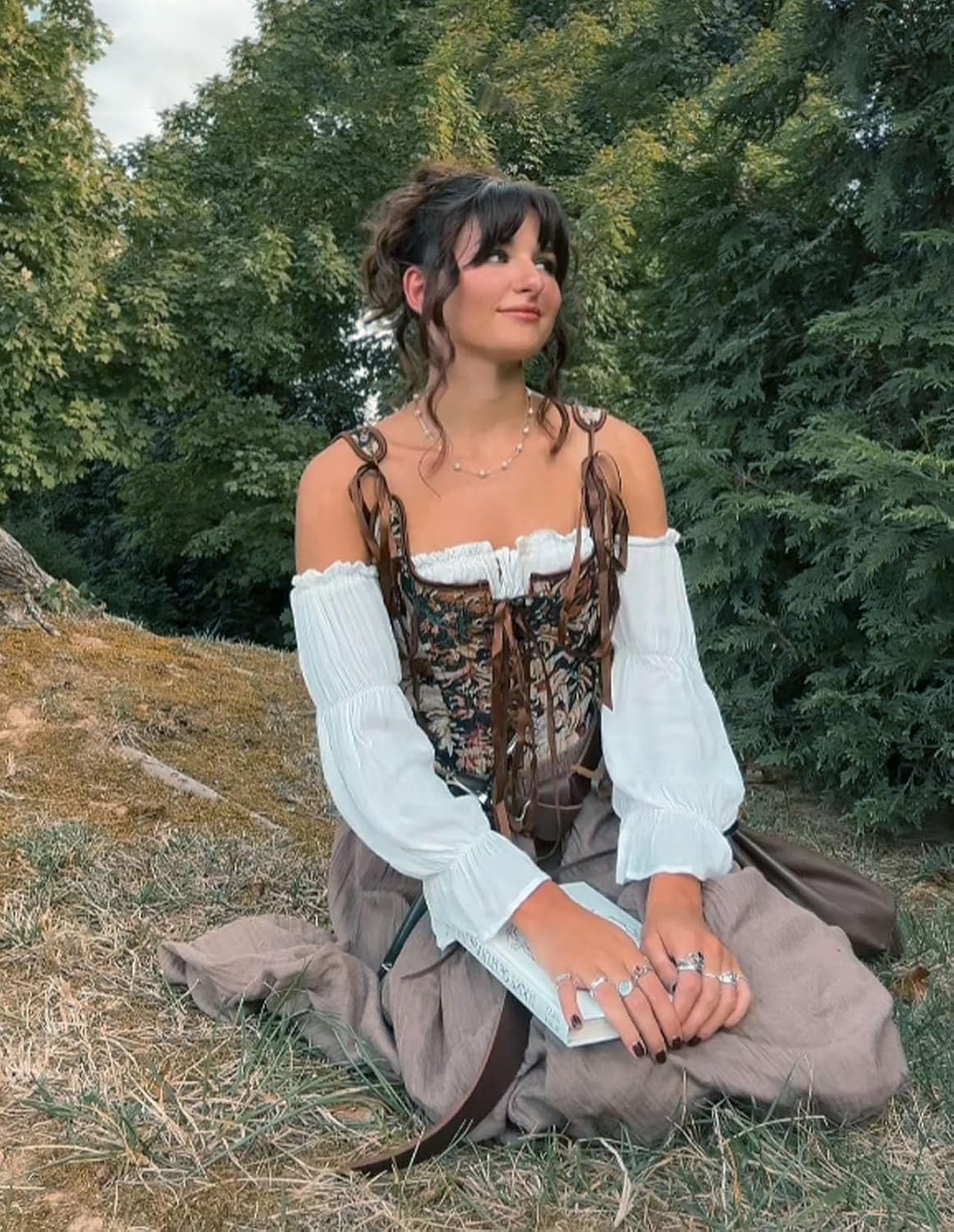 Scarlet Darkness Women Renaissance Corset Pirate Bustier Top Bodice Bodyshaper - Image 8