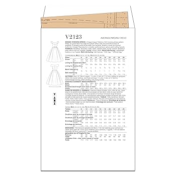 Amazon.com: Vogue V2123Y5 Misses' Vintage 1954 Evening Dress