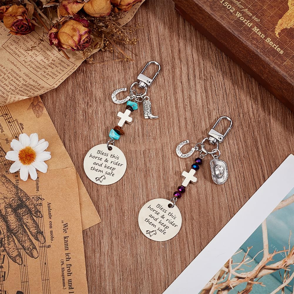 BENECREAT 2Pcs Horse Saddle and Bridle Charm Clip - Image 4