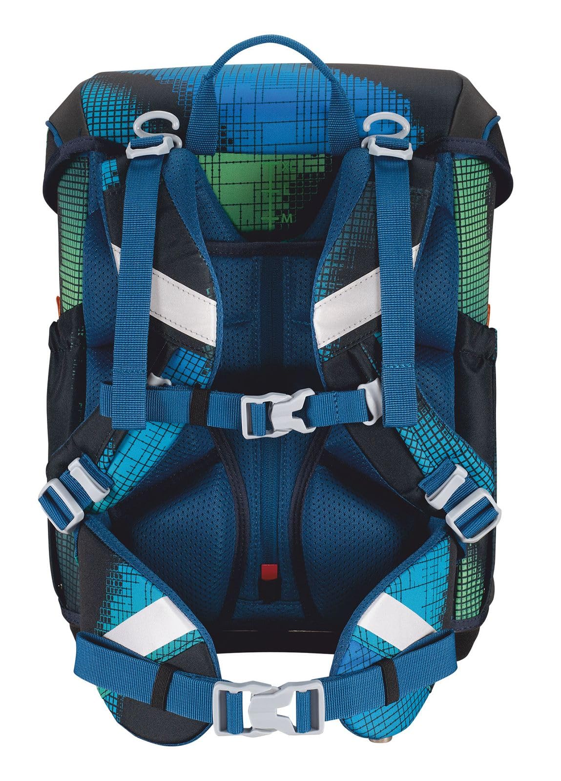 SCOUT Schulranzen Movie Star Neo Set 4-teilig Blue Pixel blau