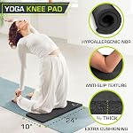 ProSource Extra Thick Yoga Knee Pad and Elbow Cushion 15mm (5/8") Fits Standard Mats for Pain Free Joints in Yoga, Pilates, Floor Workouts