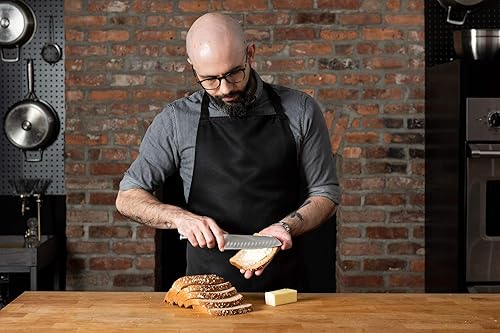 Miniatura 34 de Babish Cubiertos de acero alemán de alto carbono 1.4116, cuchillo forjado para carne de cocina 4pk Juego de cuchillos para carne, acero inoxidable