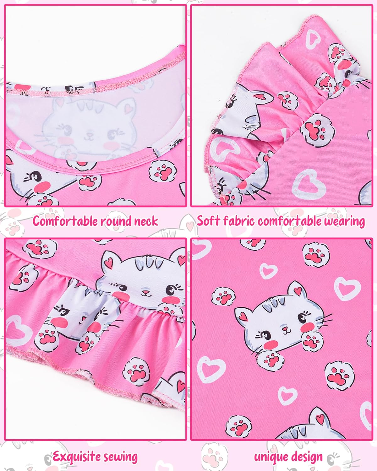 Girls Nightgowns Toddler Nightgown Cute Pajamas Dress Night Gowns for Kids Girl Clothes Girls' Sleepwear 3-9 Years - Image 6