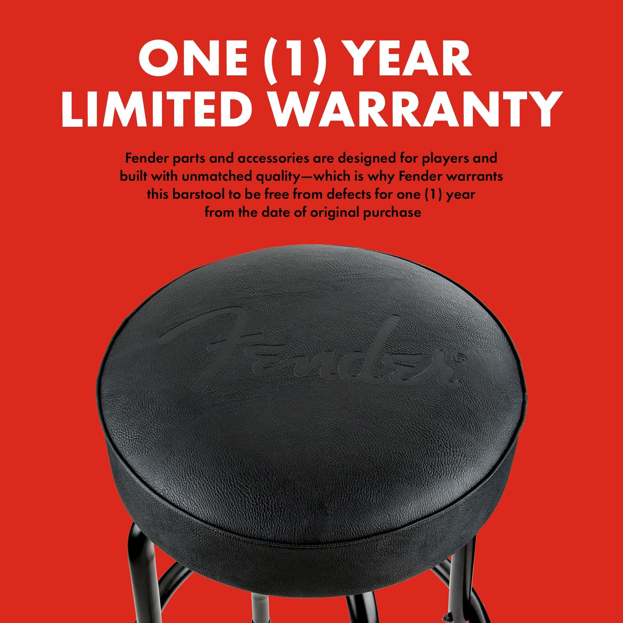 Amazon.com: Fender Embossed Black Logo Swivel Barstool, Great