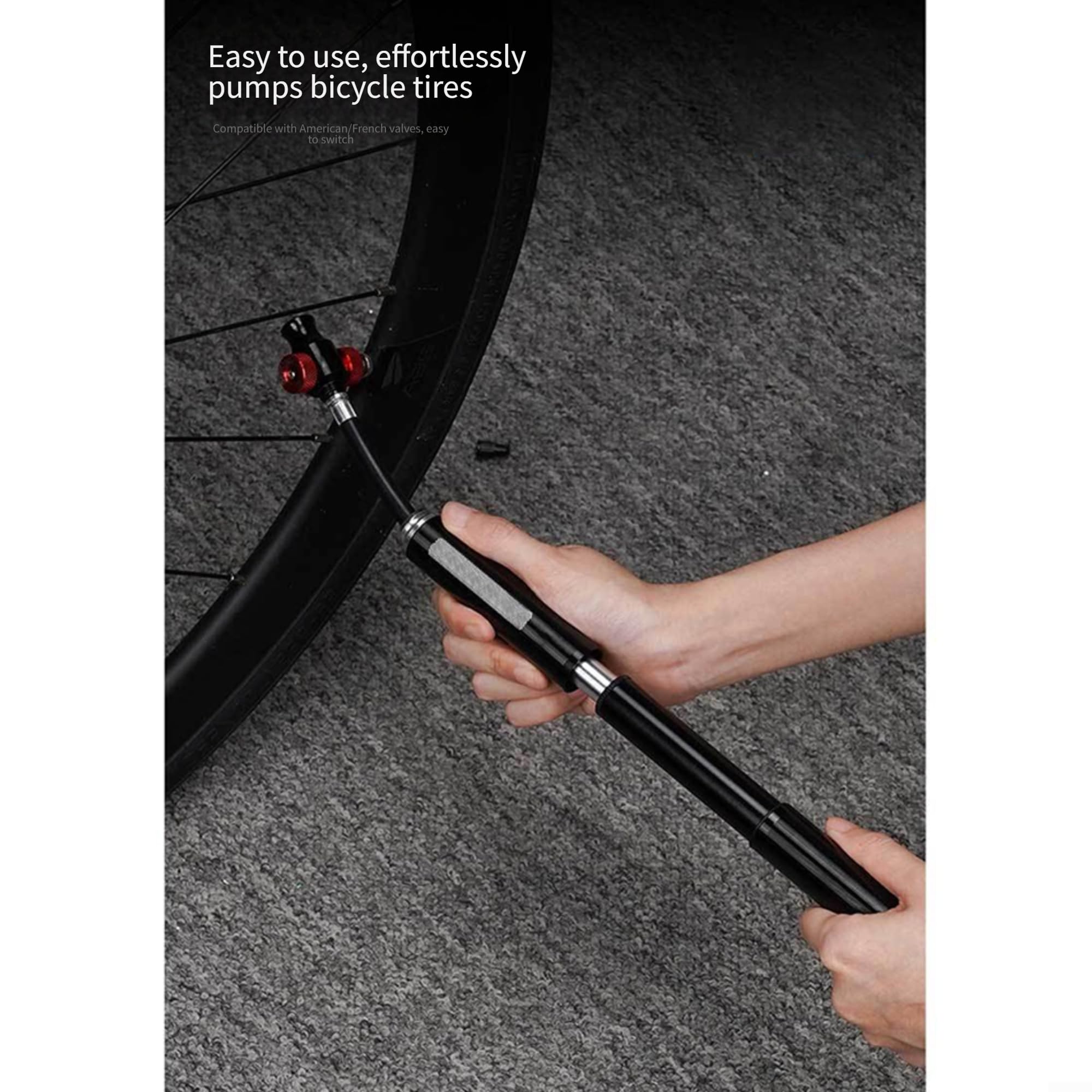 Bomba Aire Bicicleta Válvula Dual para presta Bomba Aire Bicicleta