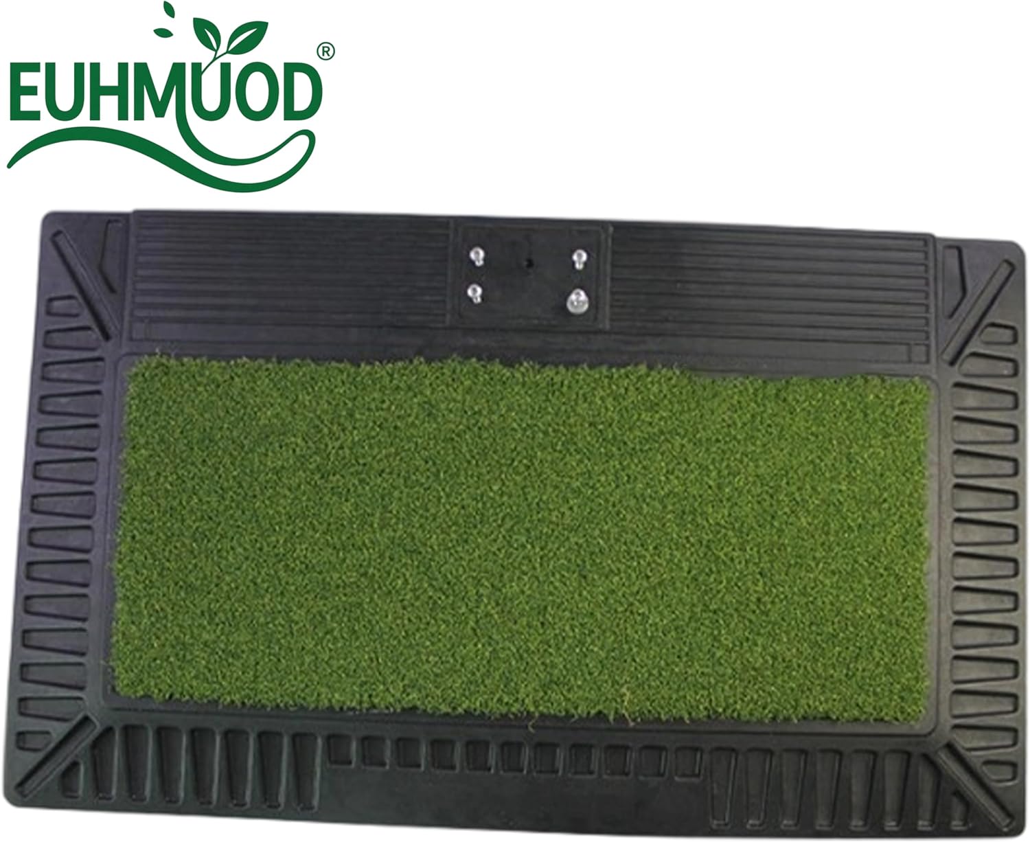 Golf Swing Trainer Compatible with All Golf Clubs, Real Impact Practice Mat for Swing Path Analysis, Height Adjustable Hitting Trainer and Groover Aid for Indoor Outdoor Training