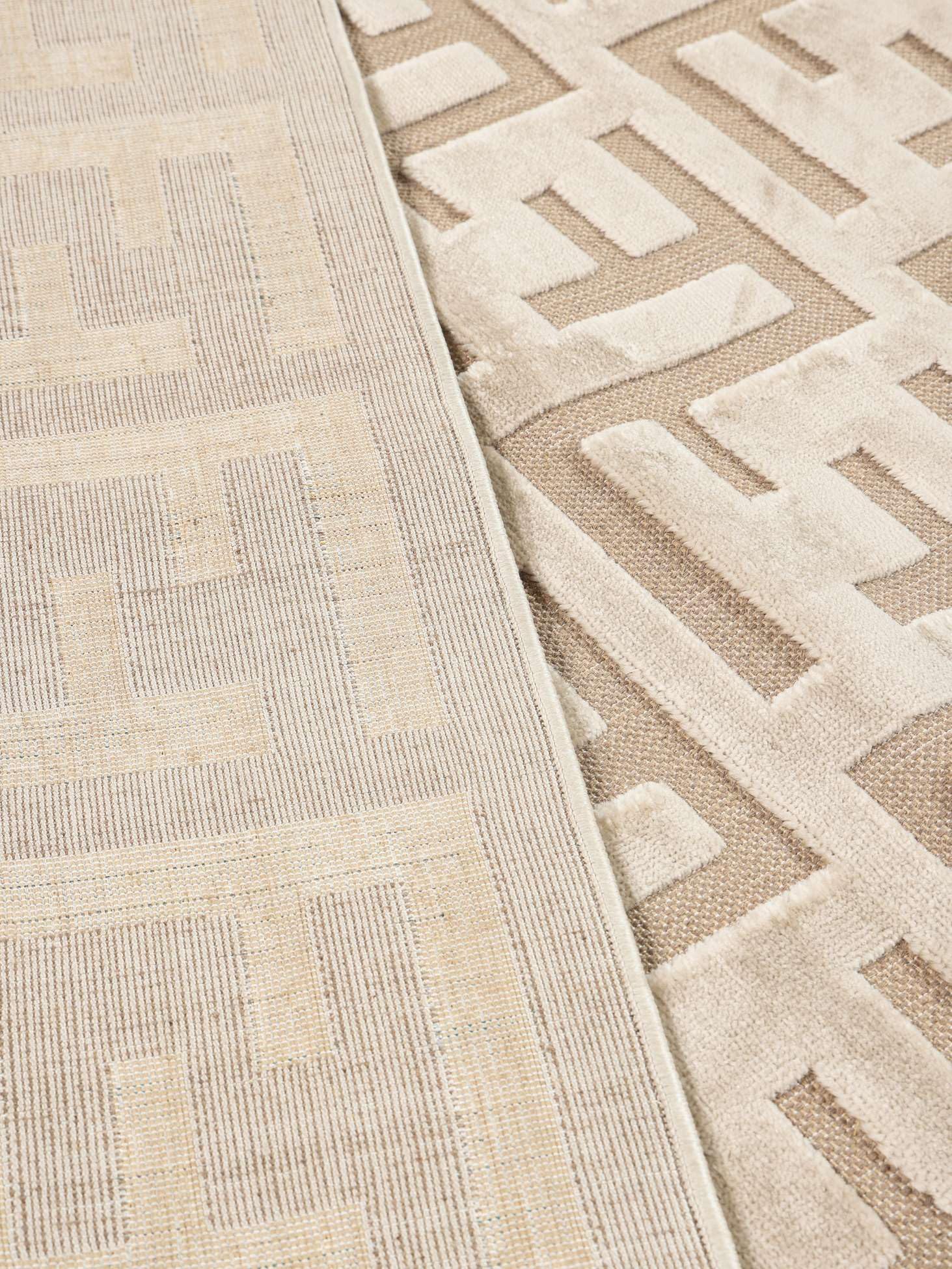 RugVista Dakari Tappeto, 160 x 230 cm, Beige | Rettangolare, Pelo medio, Lavabile solo a secco, Oeko-Tex 100