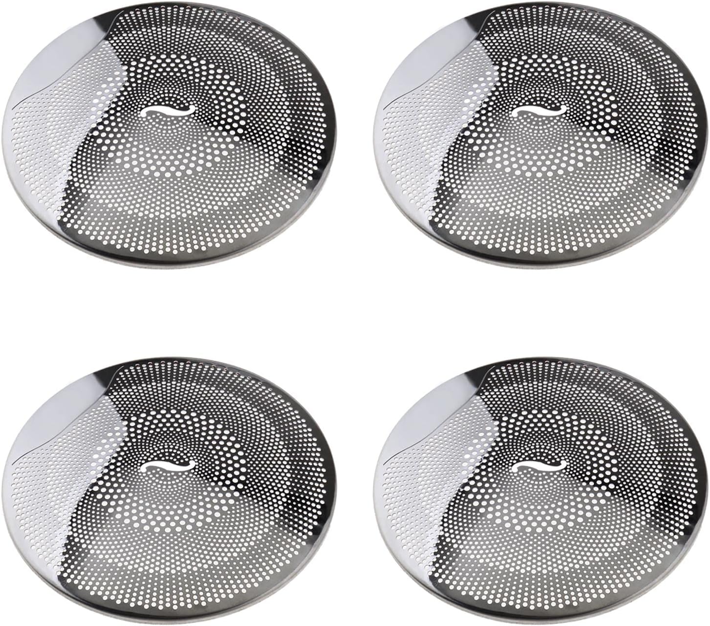4PCS Car Audio Speaker Cover Door Loudspeaker Trim Compatible with Mercedes-Benz E/C/GLC Class W213 W205 Car Interior Accessories Bright Silver Stainless Steel