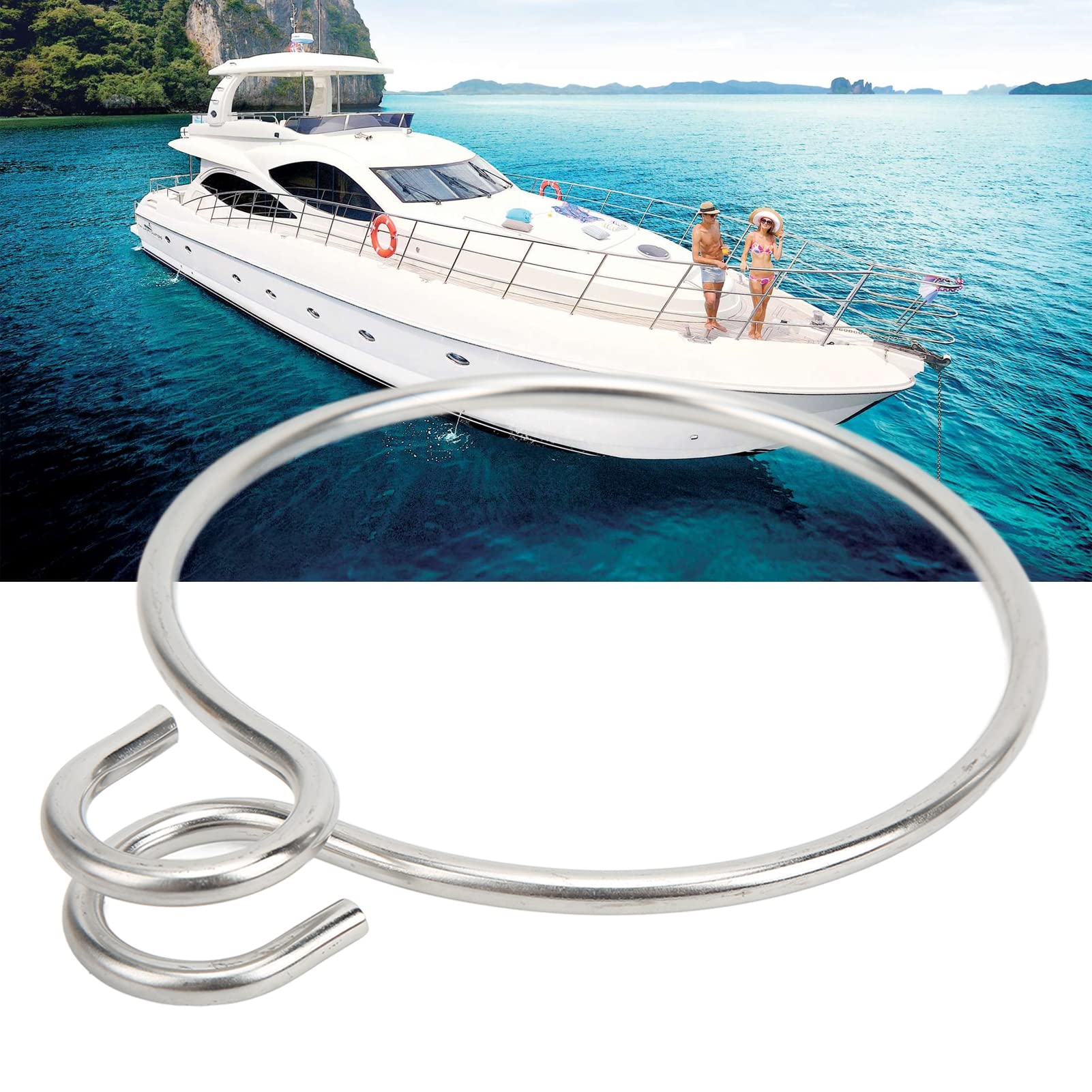 Anillo de Recuperación de Ancla de 6mm - Dispositivo de Asistencia para Ancla de Acero Inoxidable para Barcos, Yate, Buques
