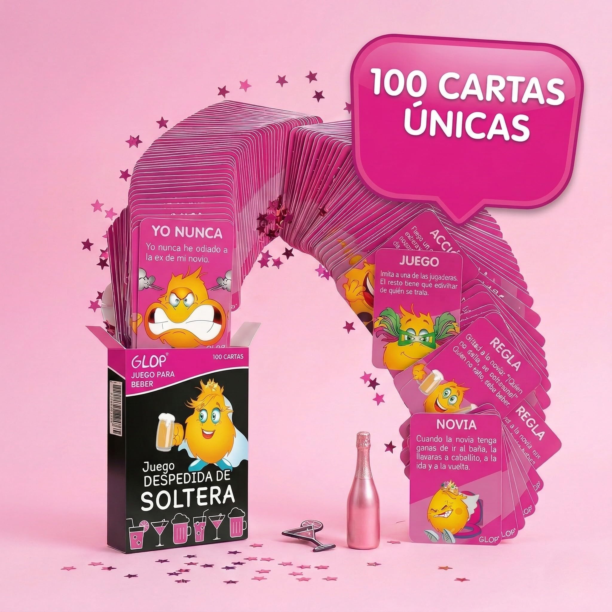 Glop Despedida de Soltera - Juego para Beber y Animar la Fiesta - Ideas Originales para la Novia - Bride to Be - Accesorios y Complementos - Artículos y Decoración para Despedida — view 2