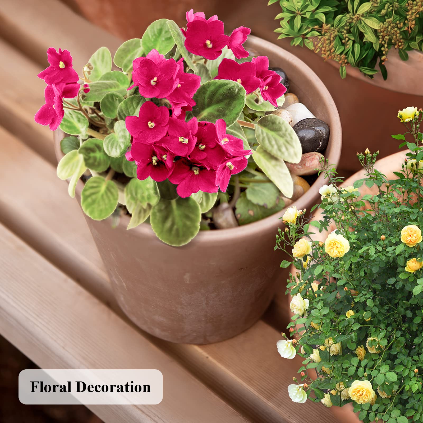 Natürliche Flusssteine, 9 kg, polierte Kieselsteine für Pflanzen, Garten, 0,8–2 cm, dekorative Pfirsichsteine, ideal für Aquarien, Vasen, Basteln, Heimdekoration und