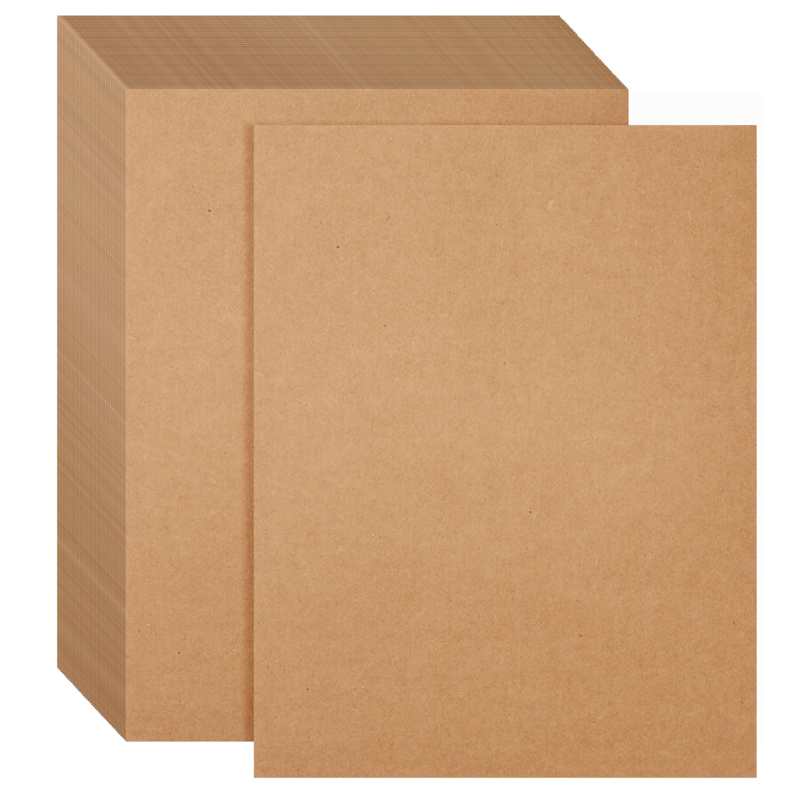 50 hojas de papel kraft marrón para invitaciones de boda, anuncios, dibujos, proyectos de bricolaje, manualidades, álbumes de recortes, tamaño carta, 176 g/m², 8,5 x 11 pulgadas