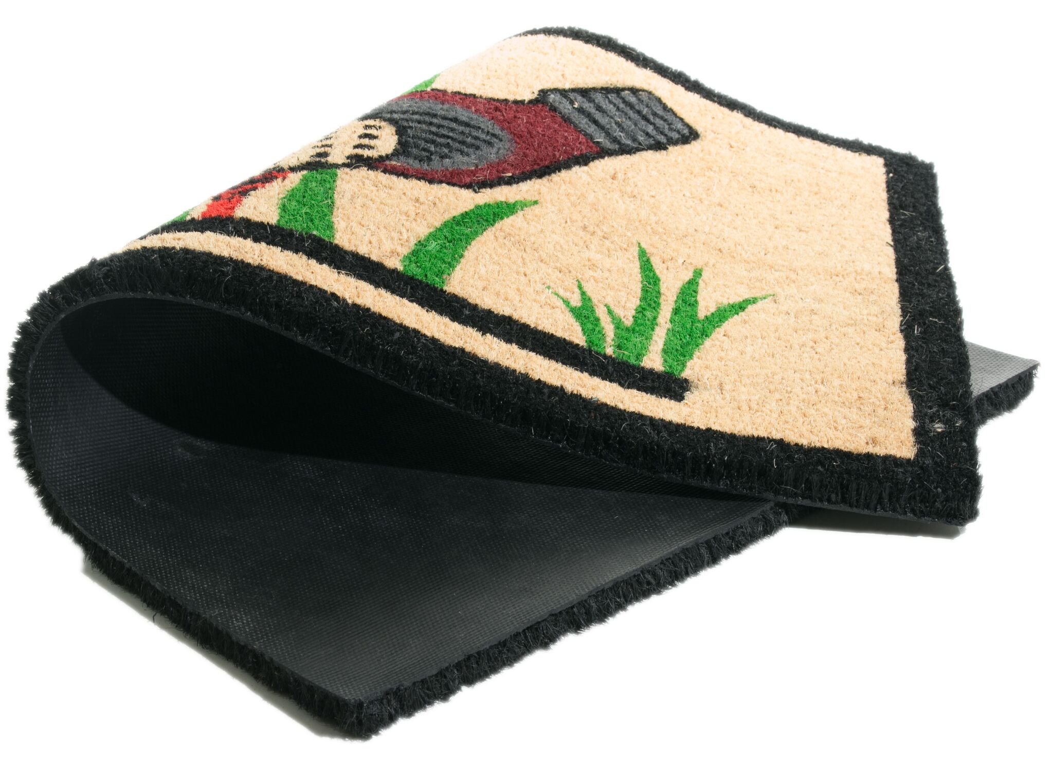 Imports Decor - Felpudo de Fibra de Coco con Respaldo de Vinilo, 30 x 18 x 1/2"