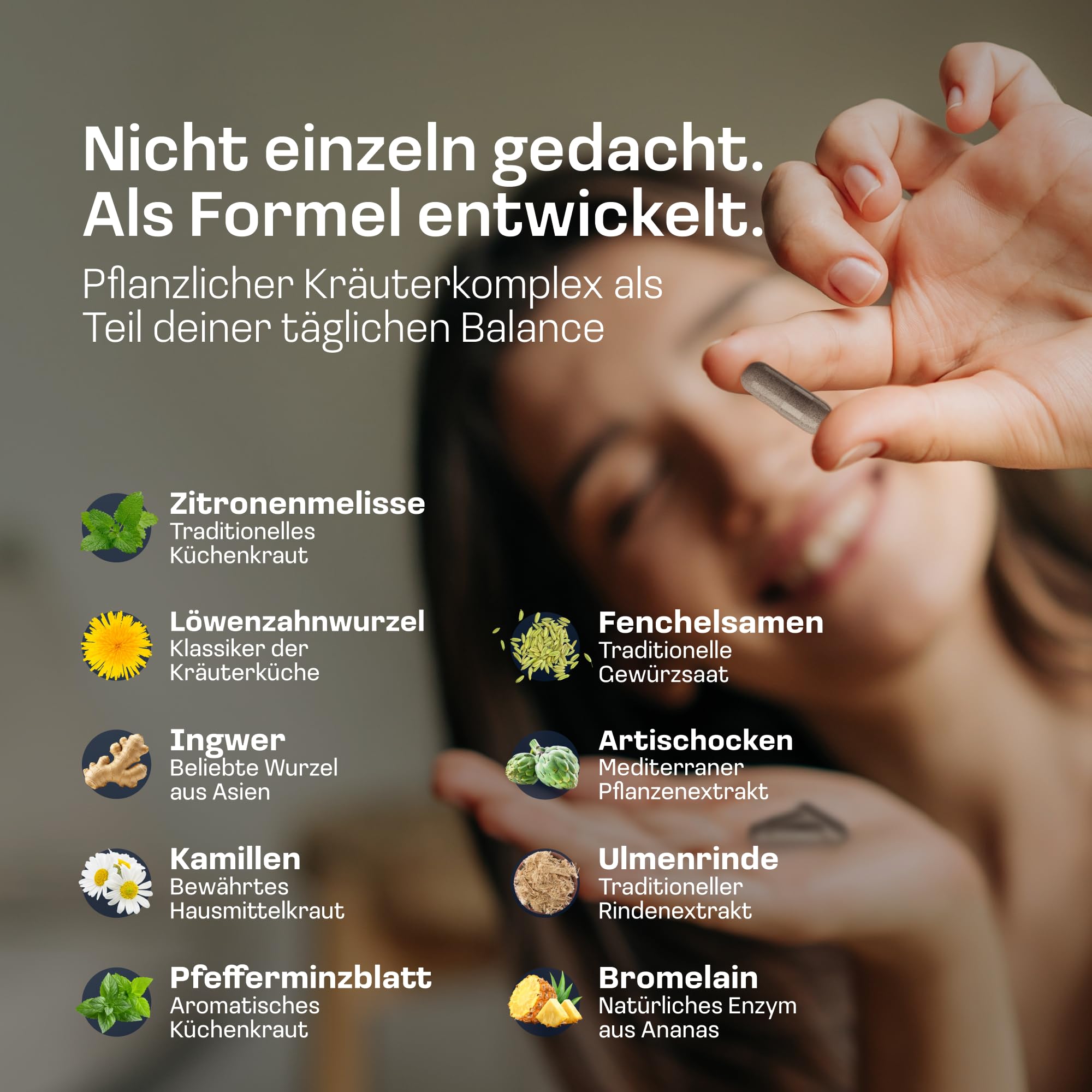 NatuRise® Ocean Balance Innere Mitte [180 KAPSELN] - Premium Supplement mit Bitterstoffen & 9 Pflanzenextrakten - Mit Artischocke, Löwenzahn, Ingwer & Fenchel - Laborgeprüft, Vegan & Ohne Zusätze