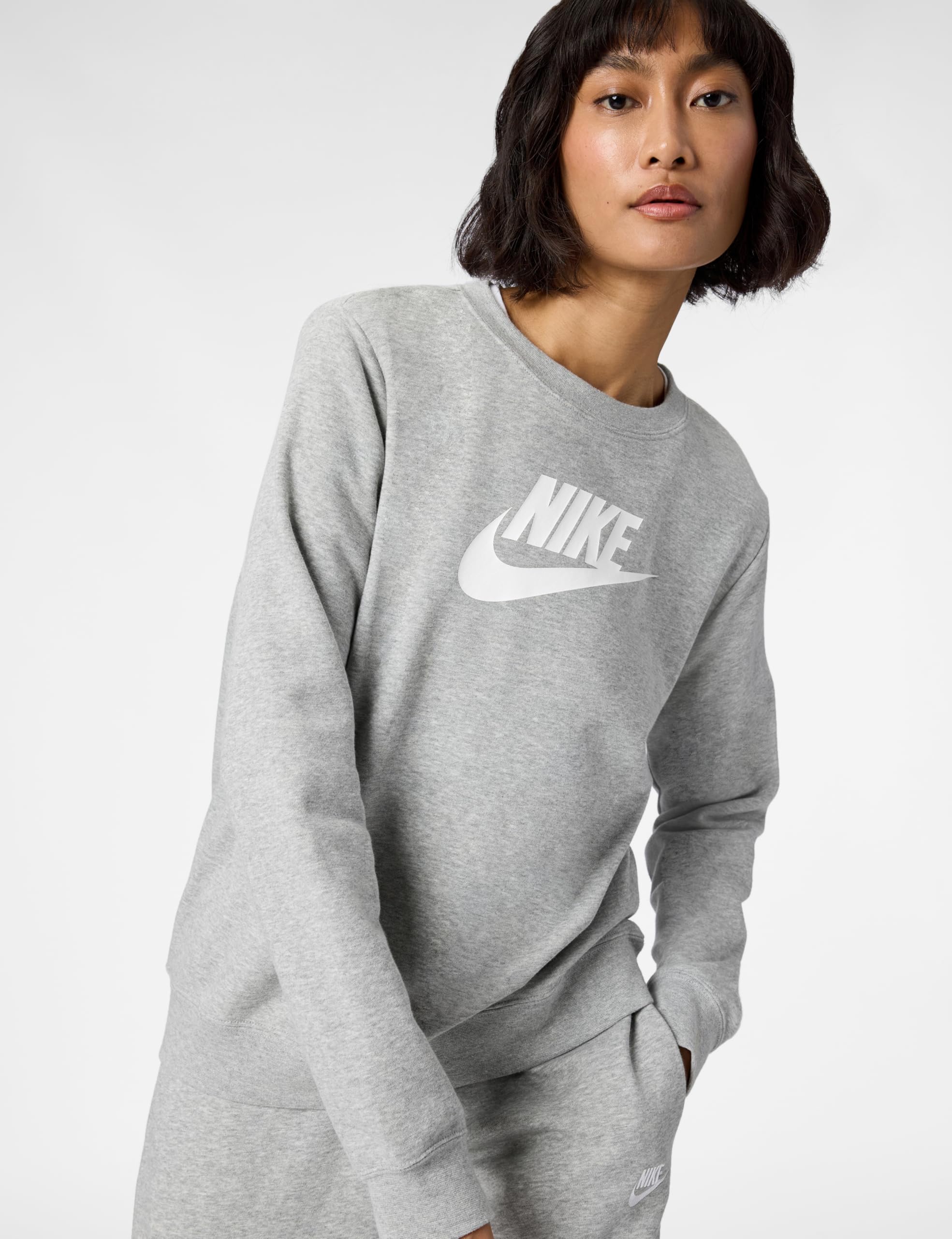 Nike W NSW Club FLC Gx Std Crew Maglia Lunga Donna (Pacco da 1)