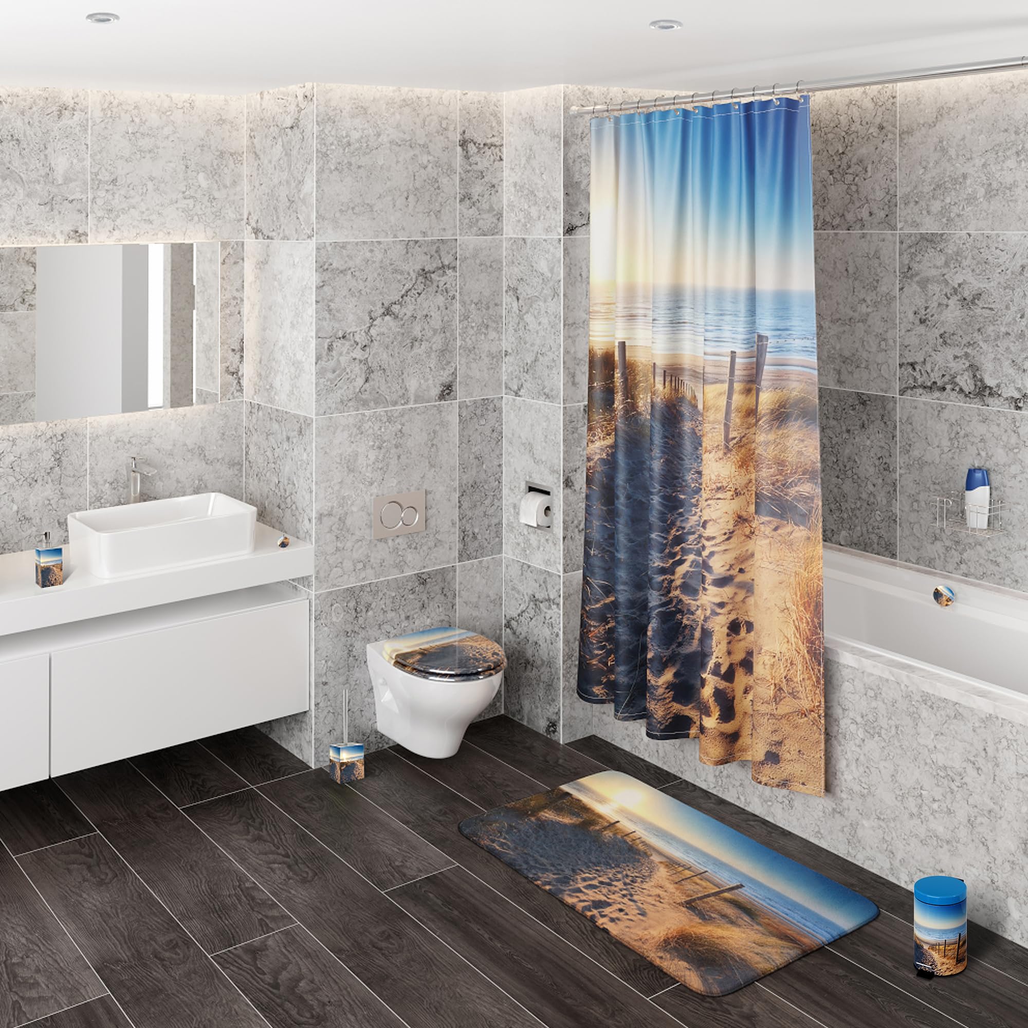 Sanilo Tappo Per Lavabo Sunshiney - Universale, Cromato, Regolabile, Design Colorato - 3