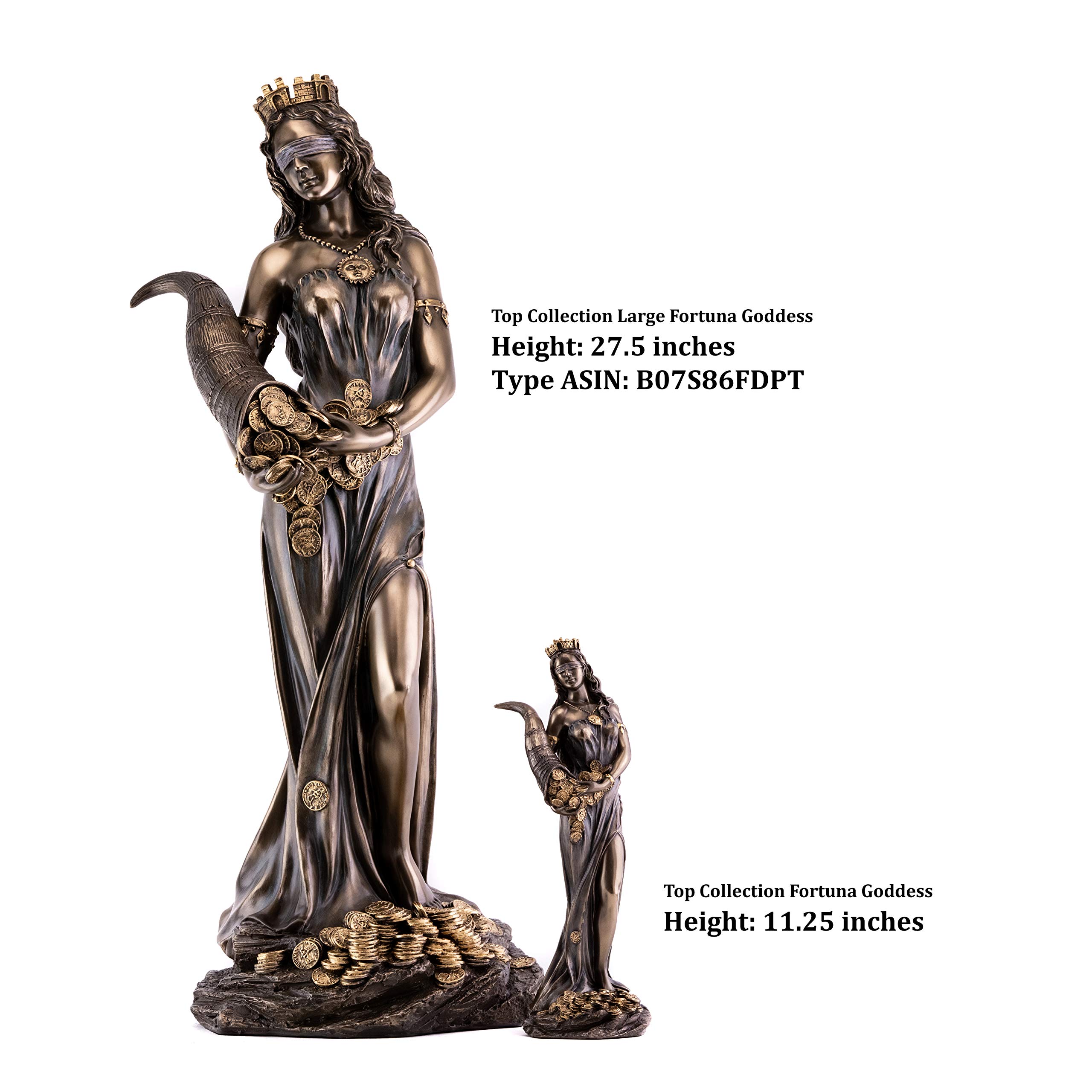 Top Collection Goddess Fortuna Statue Fortuna, Blindfolded Goddess of