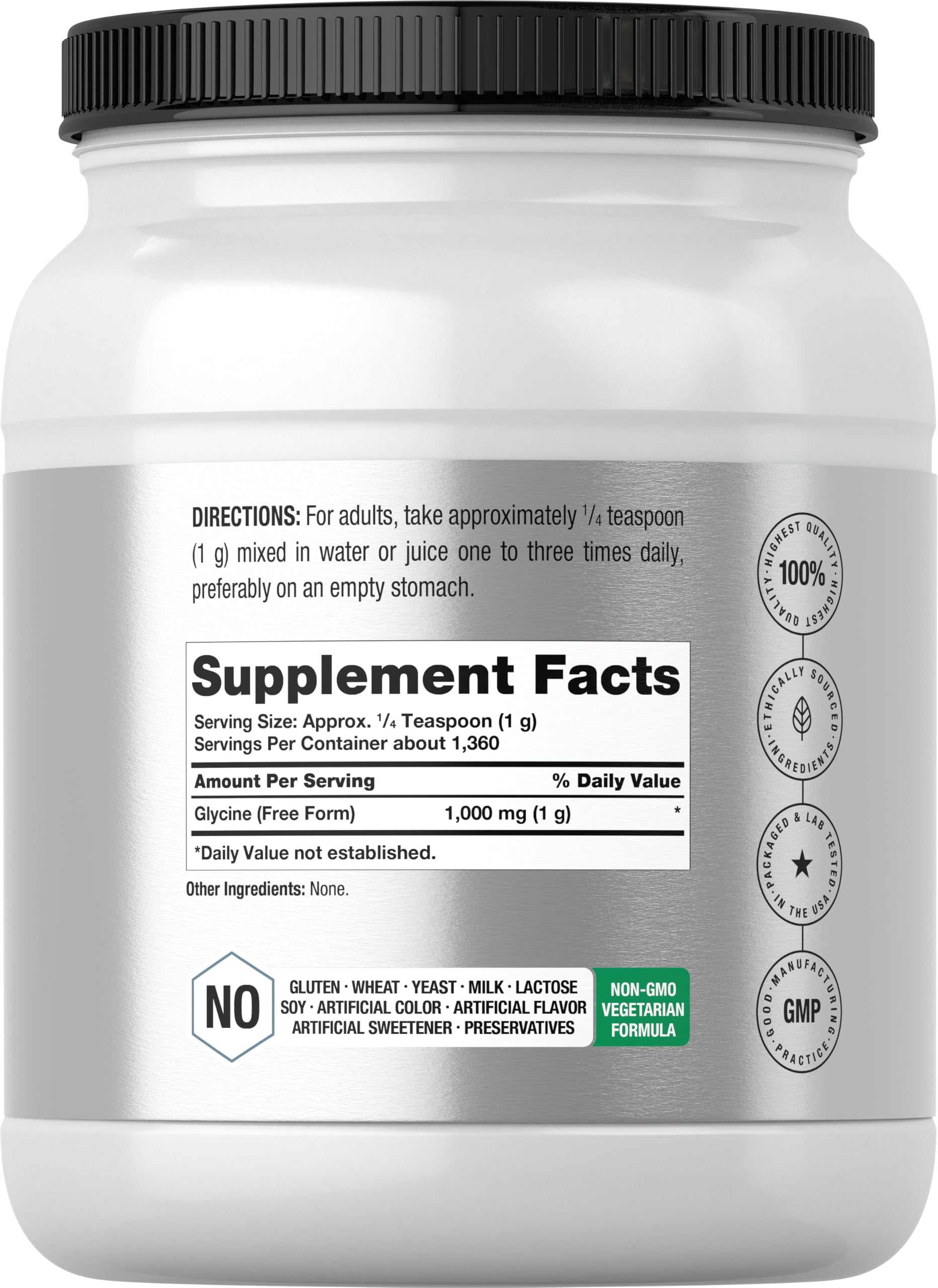 Horbäach Glycine Powder 3 lbs | Free Form Supplement — Amazon image 2
