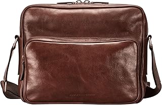 Maxwell Scott Bolso Bandolera, Color Cognac marrón, tamaño Medium