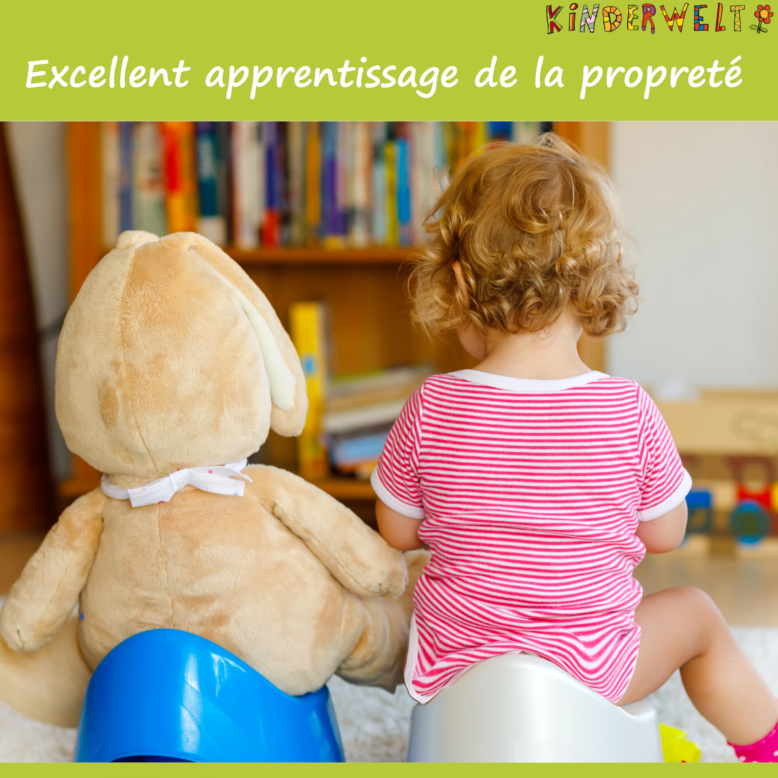 KiNDERWELT Pot de qualité supérieure pour enfants et bébés, design Disney Cars en gris, pour les tout-petits à partir de 18 mois, dossier haut, antidérapant et sans BPA