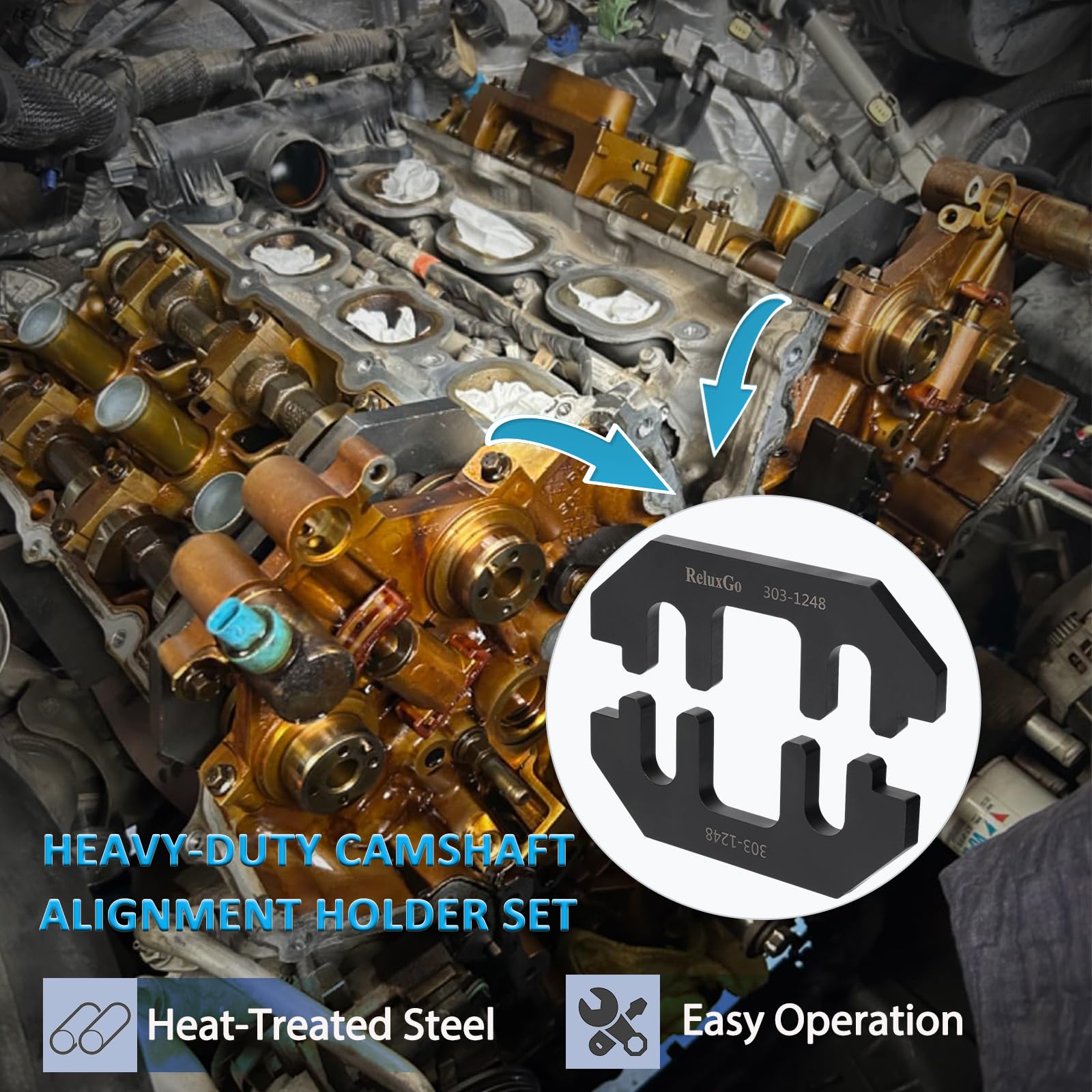 CAMSHAFT HOLDING TOOL KIT FOR FORD 3.5L & 3.7L 4V 303-1248