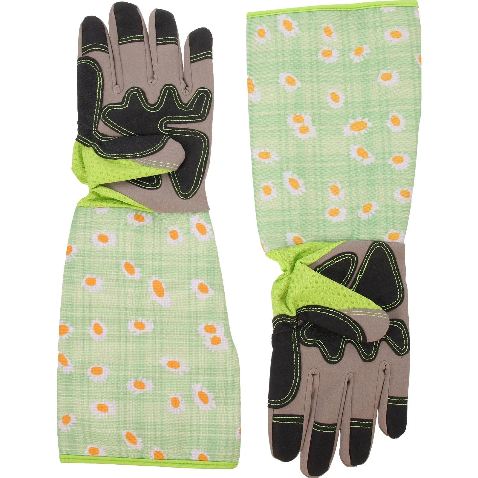 Generisch 1 Paar PU-Gartenhandschuhe, dick, pannen- und dornenfest, lange Stulpe, for Arbeiten im Freien for Männer und Frauen