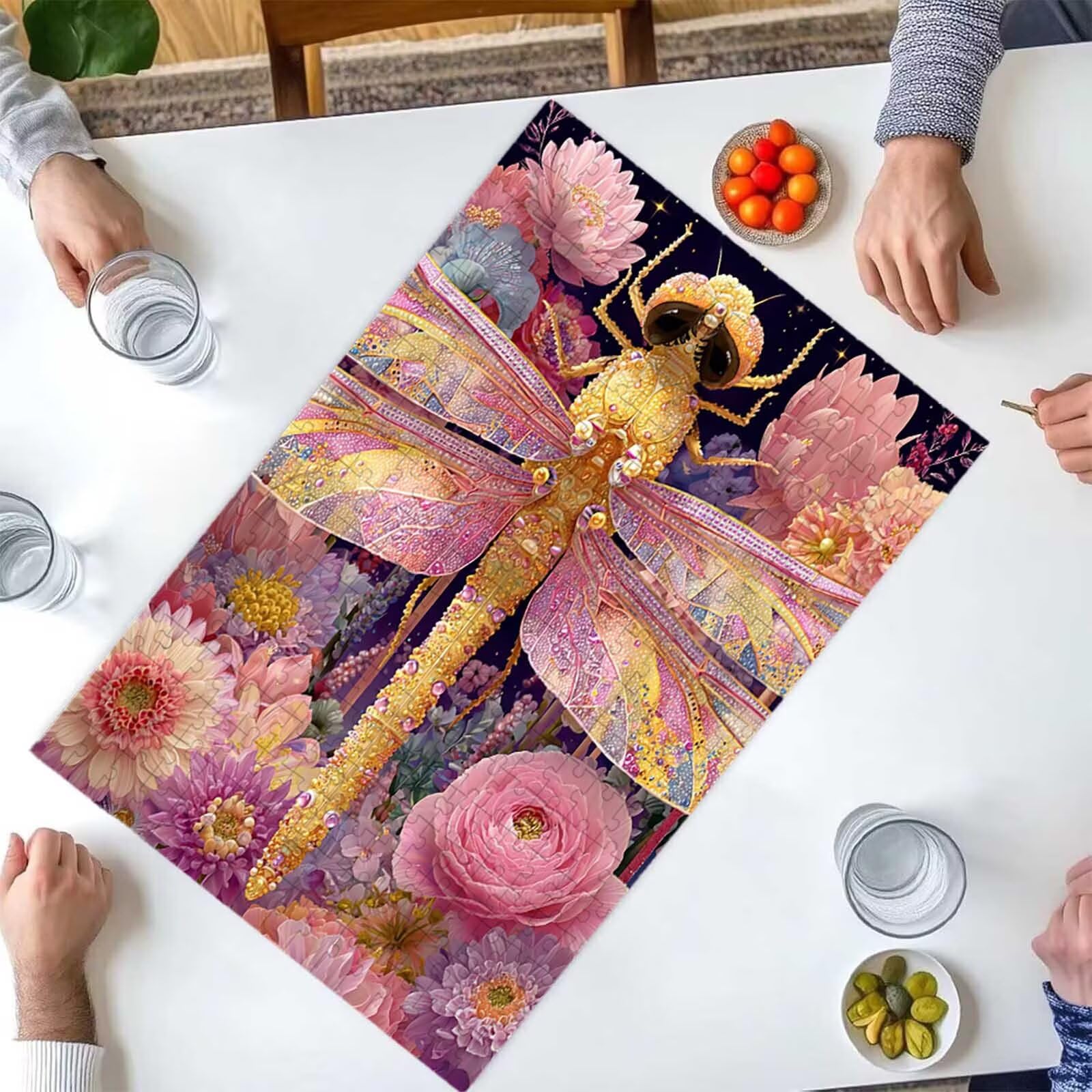 Puzzle dla dorosłych 2000 sztuk wieloryb kwiat 100x70cm puzzle dla dorosłych gra edukacyjna wyzwanie zabawki 2000 elementów dla dzieci, kolorowa układanka do majsterkowania do dekoracji wnętrz PjY6953