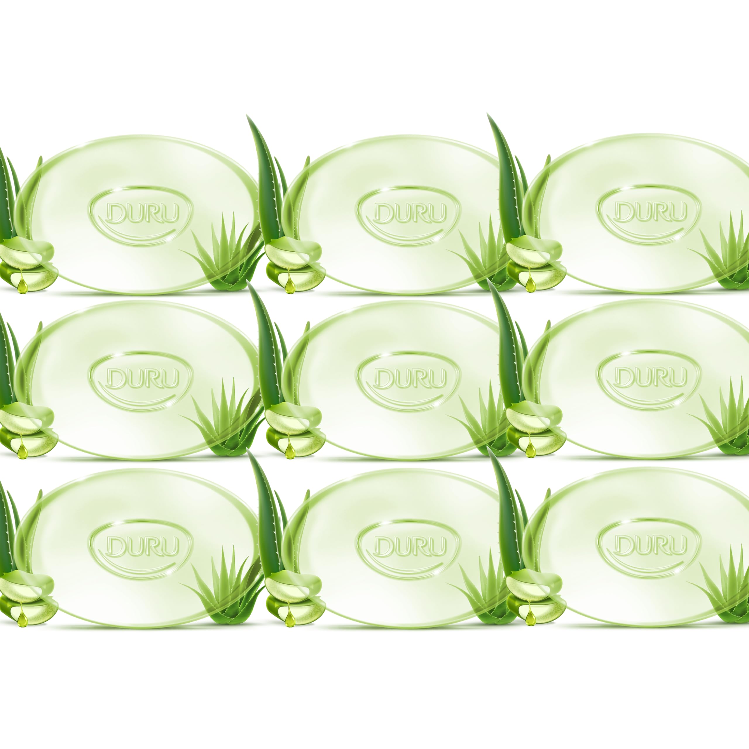 Amazon.com : Duru Aloe Vera Glycerin Bar Soap - Vegan Transparent Cleansing  Bar Moisturizing Sensitive Skin Wash for Women and Men Plant Based - 9 Pack  : Beauty & Personal Care