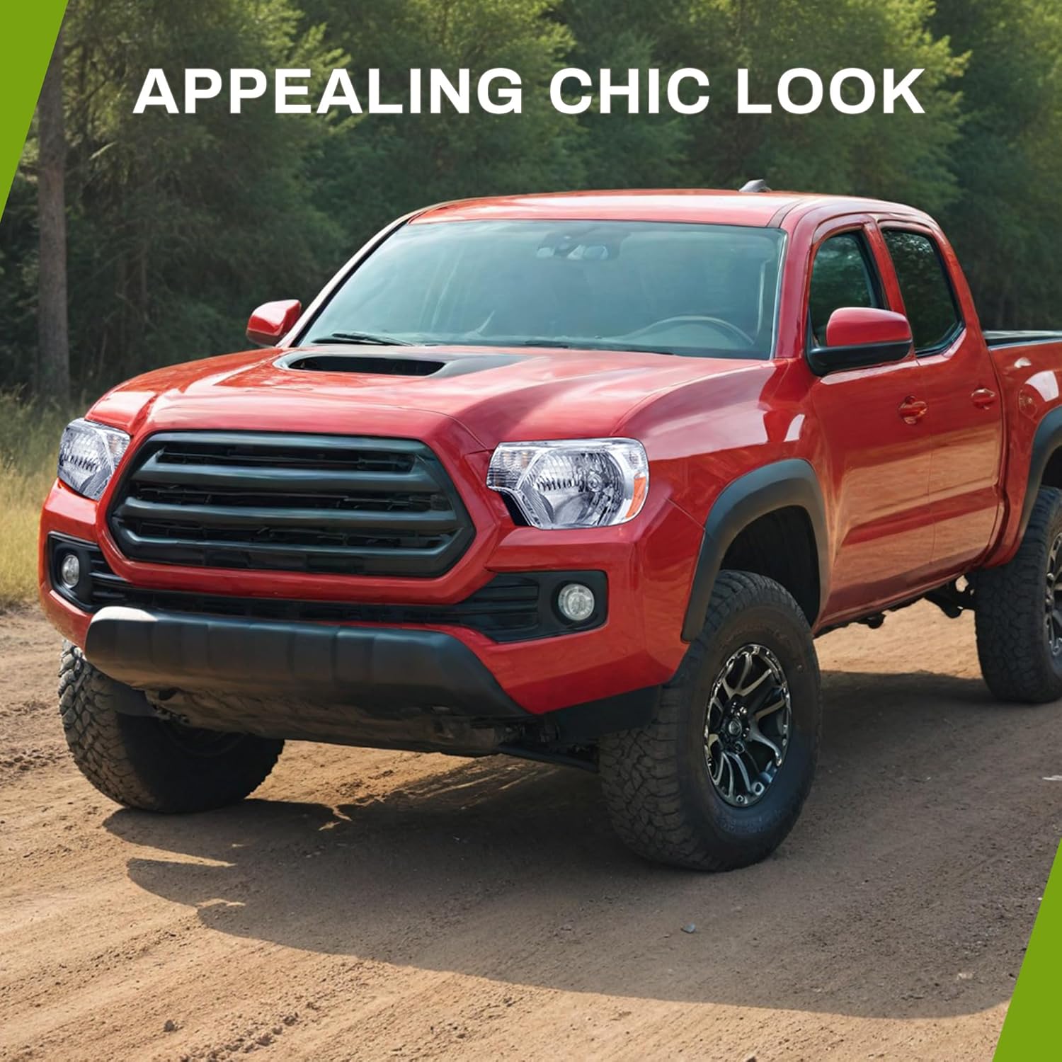 AUTOSAVER88 Headlights Assembly Compatible with 2012 2013 2014 2015 Tacoma Pickup Headlamp Replacement Chrome Housing Clear Reflector (Driver and Passenger Side)