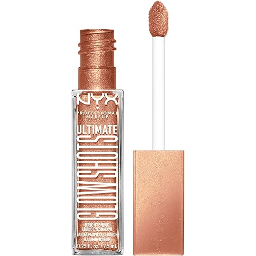 NYX PROFESSIONAL MAKEUP Ultimate Glow Shots, Liquid Eyeshadow, Long-Lasting Shimmer Eye Shadow with Vitamin C - Twisted Tangerine