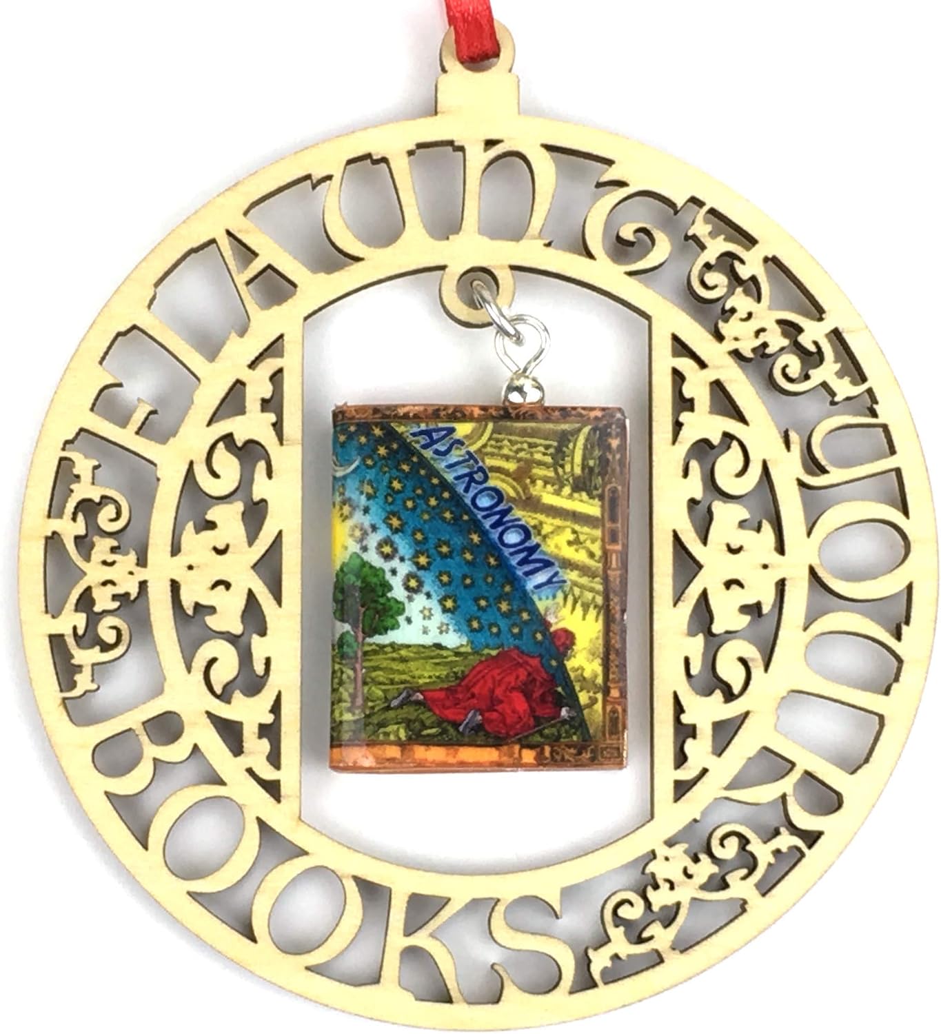 Astronomy School of Magic Ornament Clay Mini Book Framed Home Wall Decoration Trim Trinket