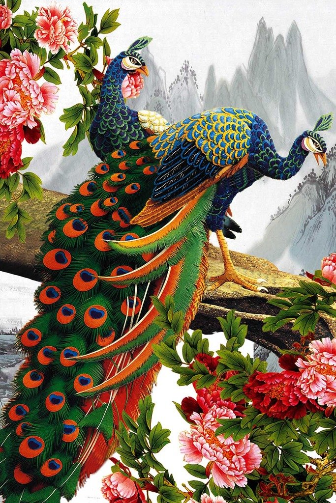 PigBangbang 1000-Piece Wooden Jigsaw Puzzle - Leaves Plants Photomosaic Art (29.5??19.6")