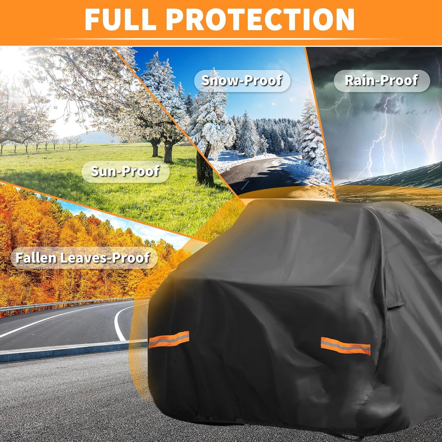 Telo Copri Quad Impermeabile per Honda TRX700XX Anti UV | Telo Copri Quad Impermeabile, Copertura Anti Vento, Protezione UV, Strisce Riflettenti, Foro Lucchetto, Borsa Incluso