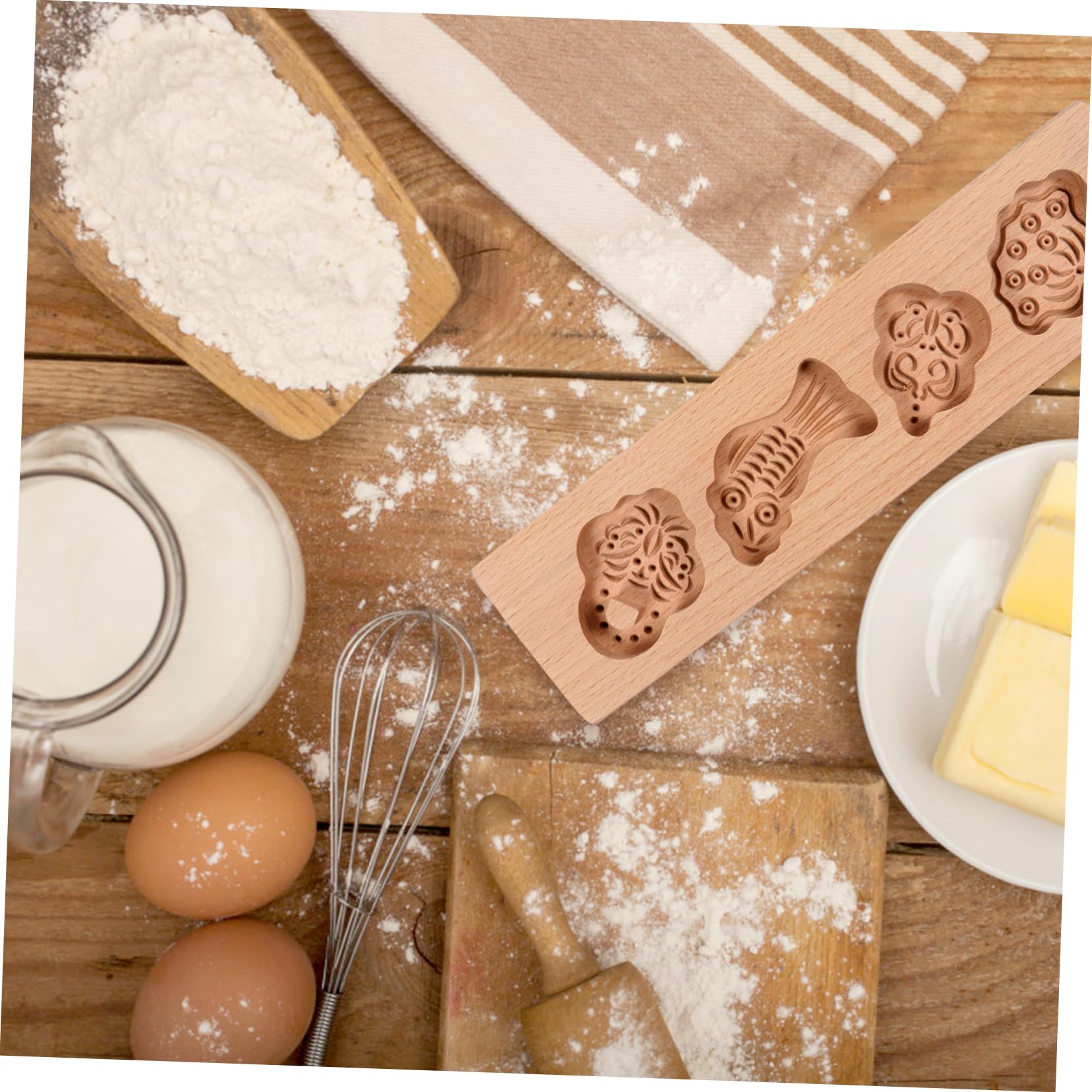 Keksformen aus Holz, Keks, 1 Stück, Gebäck, chinesische Presse, chinesischer Mondkuchen, Küchenhelfer, Mondkuchen-Maker, Eiscreme-Kuchen, DIY-Backzubehör