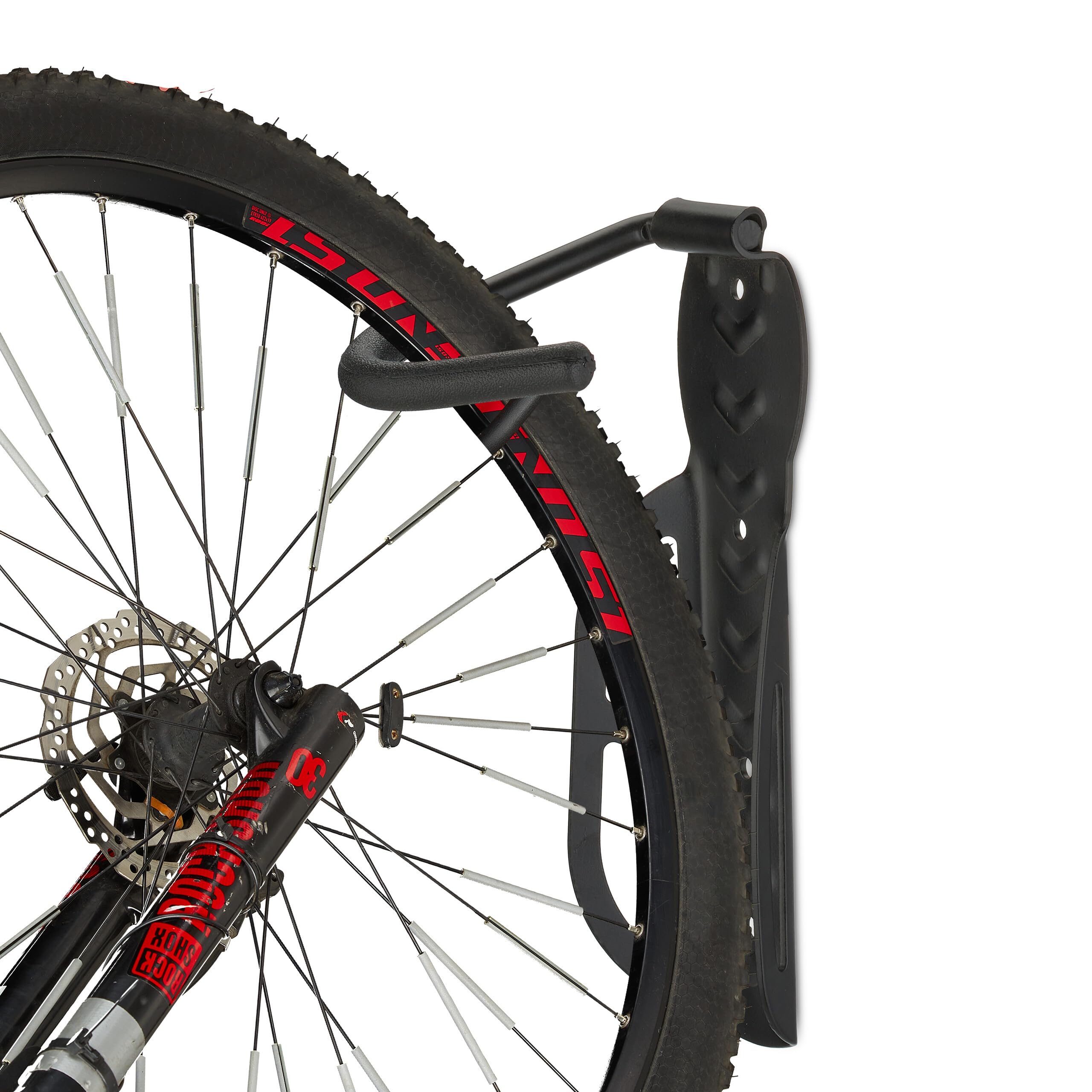 Relaxdays Juego de 2 Soportes para Bicicleta de Pared, para Colgar, Color Negro