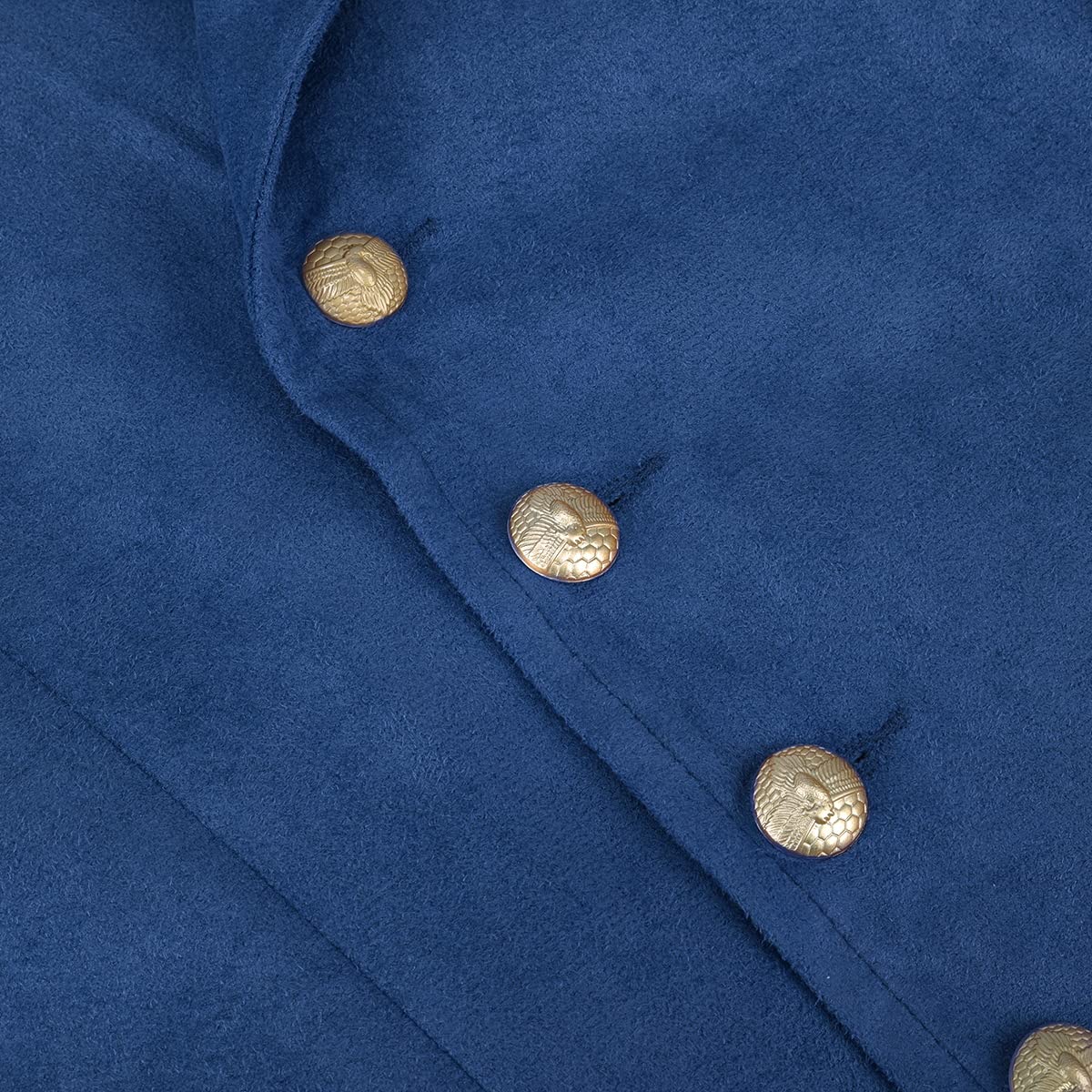 YFFUSHI Gilet de Costume Homme Croisé en Velours pour Mariage Soirée | Waistcoat sans Manches, Slim, Double Boutonnage, Col Montant, Daim Synthétique, Style Gothique Steampunk